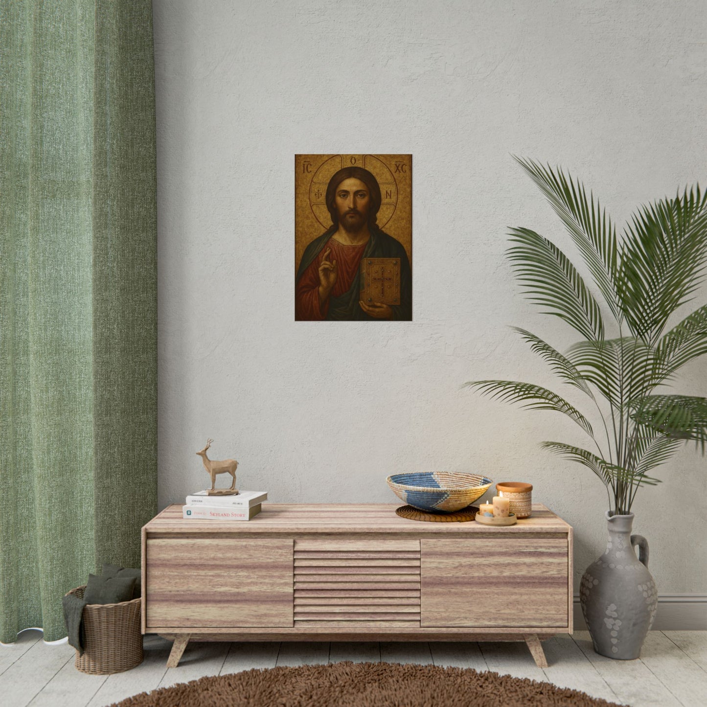 Poster - Devine Serene Ancient Authentic Holy Jesus