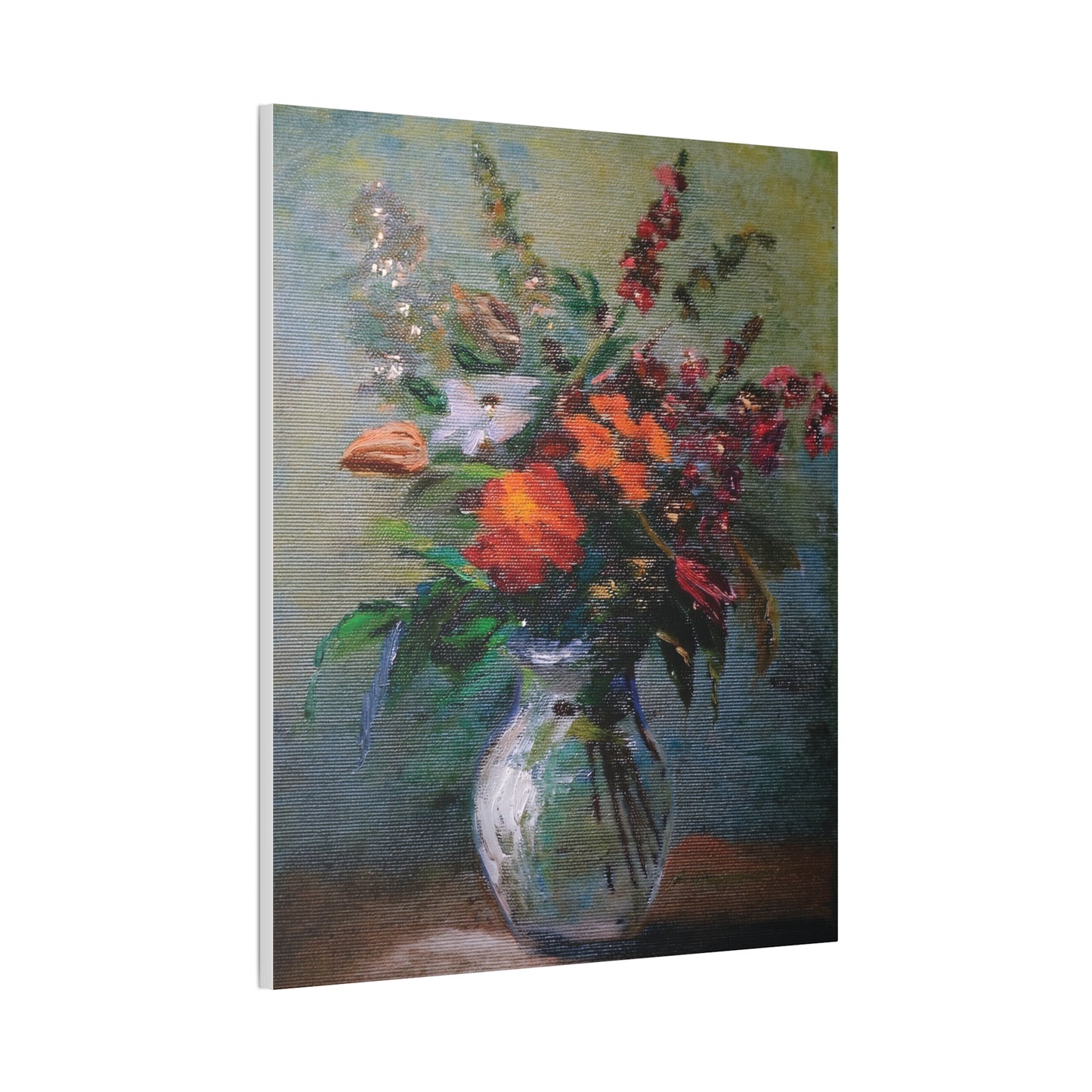 Vibrant Floral Canvas Art Print, Home Decor, Wall Art, Gift for Art Lovers, Modern Decor