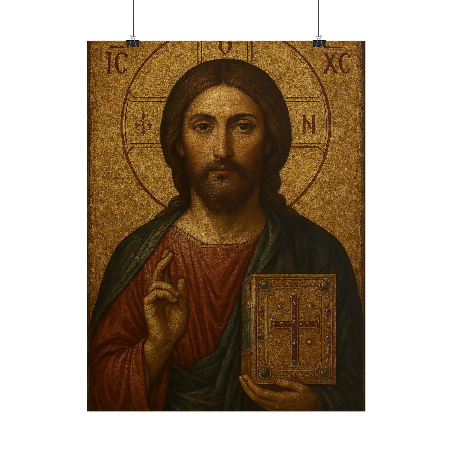 Poster - Devine Serene Ancient Authentic Holy Jesus