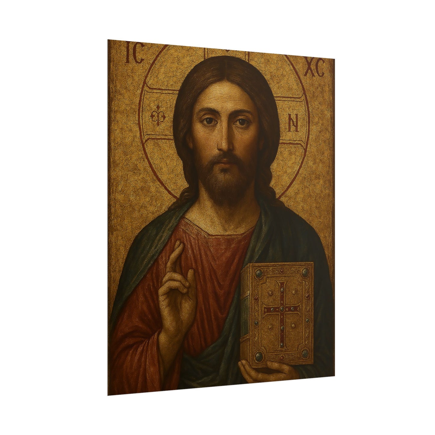 Poster - Devine Serene Ancient Authentic Holy Jesus