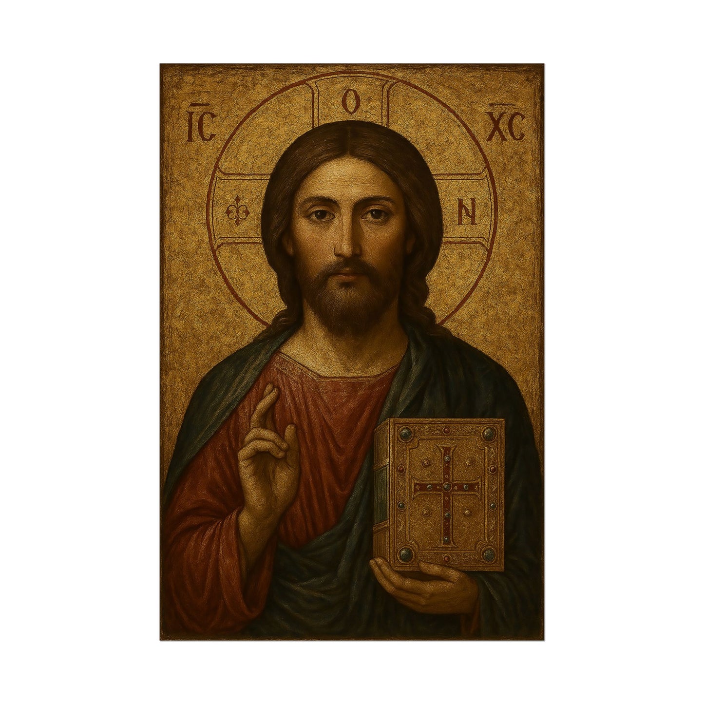 Poster - Devine Serene Ancient Authentic Holy Jesus