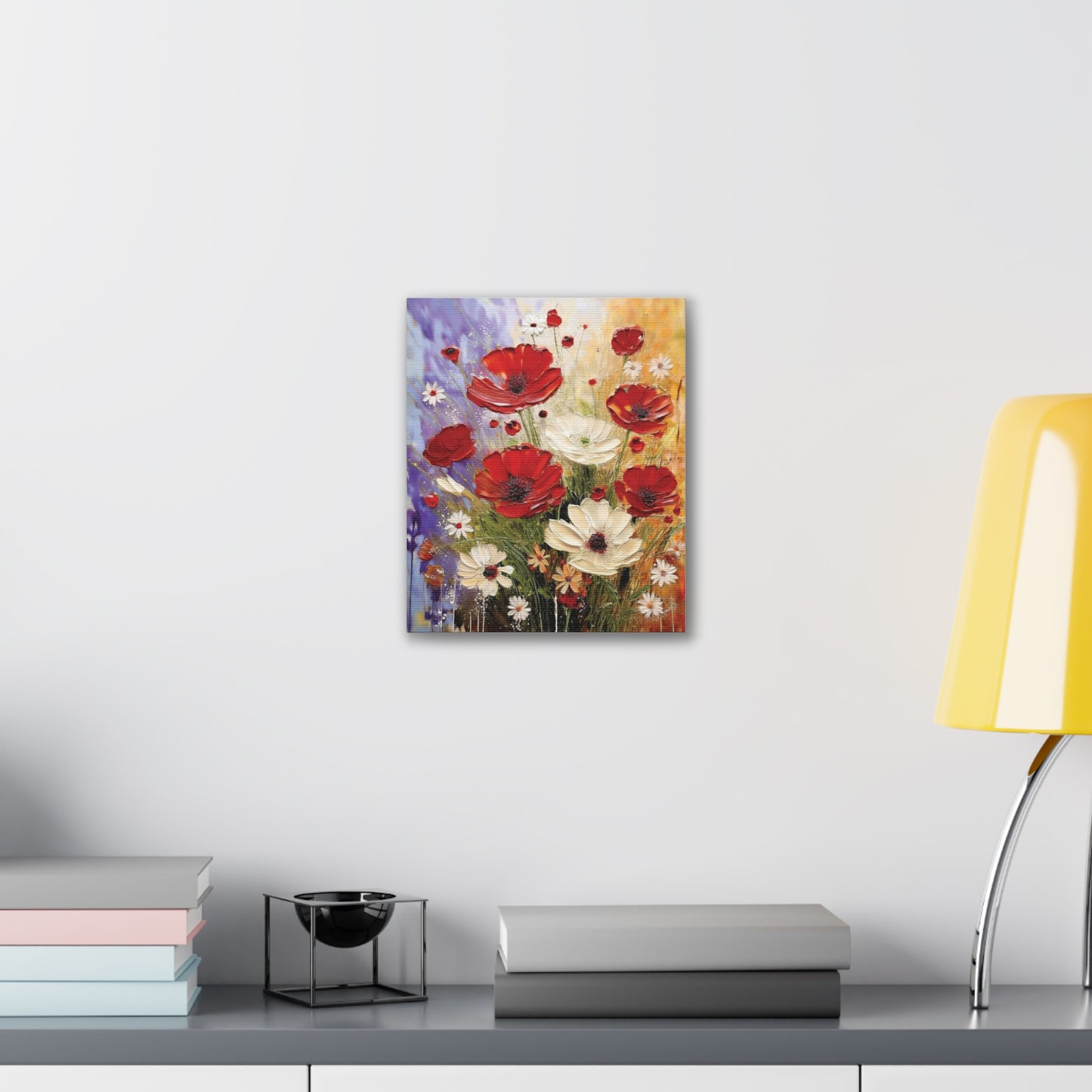 Floral Canvas Wall Art, Home Decor, Flower Painting, Gift for Her, Living Room Decor, Canvas Prints