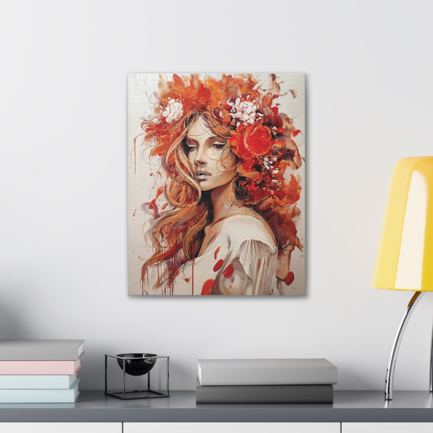 Floral Canvas Wall Art, Vibrant Decor for Home, Elegant Gift, Boho Chic Art Piece, Perfect for Birthdays, Weddings, and Anniversaries