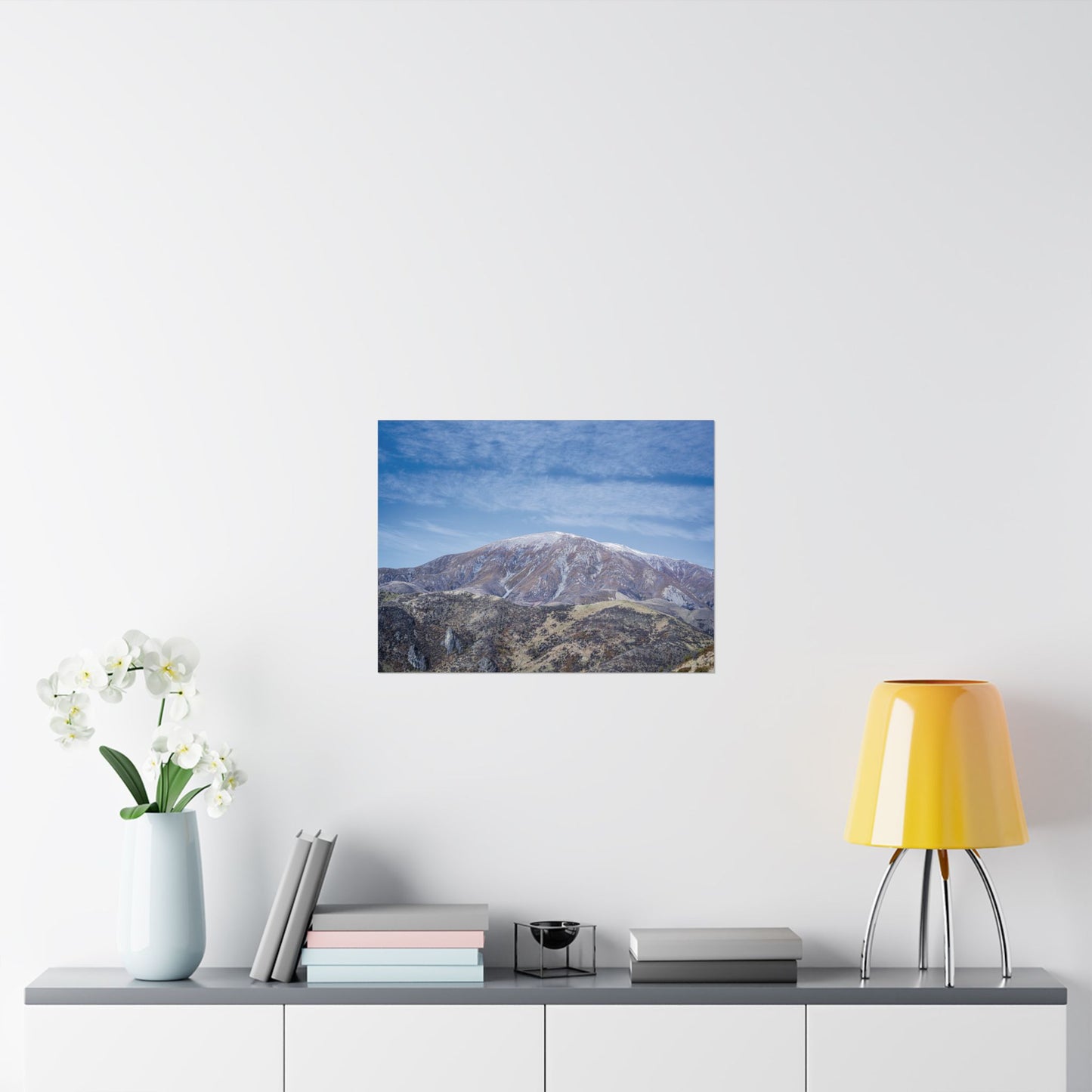 Poster - Rugged Mountain with Snow on Top
