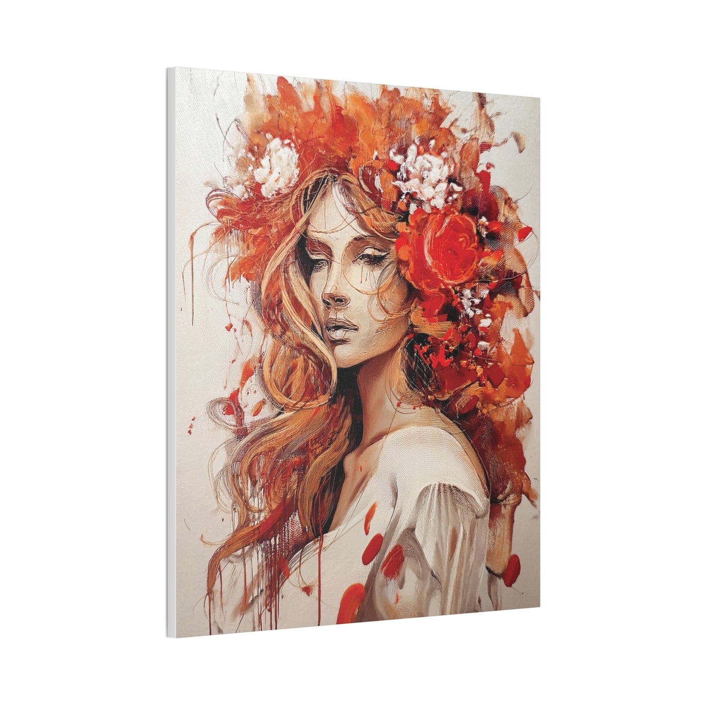 Floral Canvas Wall Art, Vibrant Decor for Home, Elegant Gift, Boho Chic Art Piece, Perfect for Birthdays, Weddings, and Anniversaries