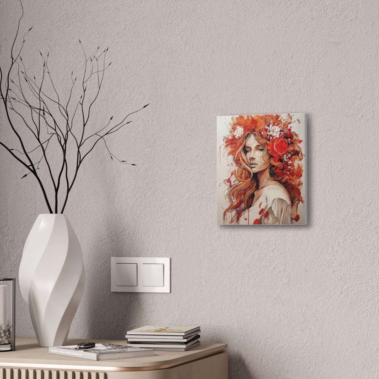Floral Canvas Wall Art, Vibrant Decor for Home, Elegant Gift, Boho Chic Art Piece, Perfect for Birthdays, Weddings, and Anniversaries