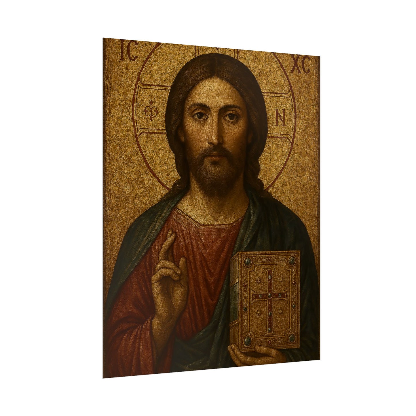Poster - Devine Serene Ancient Authentic Holy Jesus