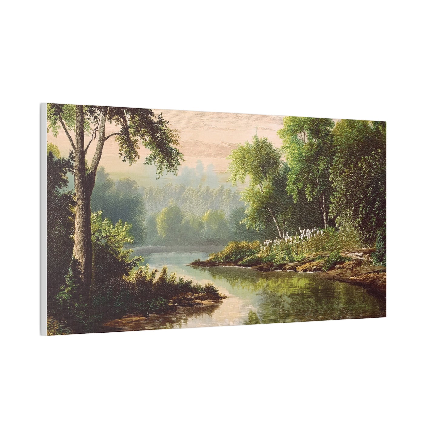 Serene Landscape Canvas Print, Nature Wall Art, Rustic Home Decor, Scenic Art, Tranquil Room Decoration, Gift for Nature Lovers