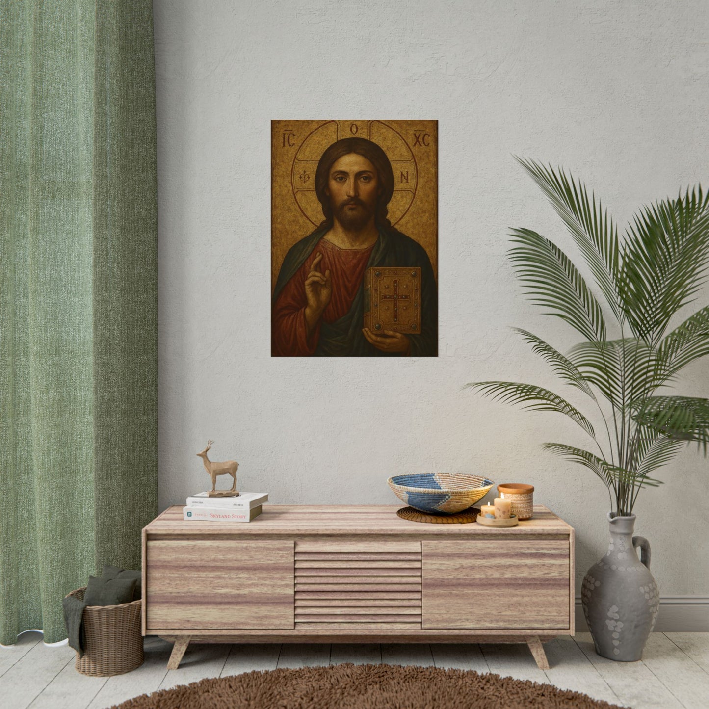 Poster - Devine Serene Ancient Authentic Holy Jesus