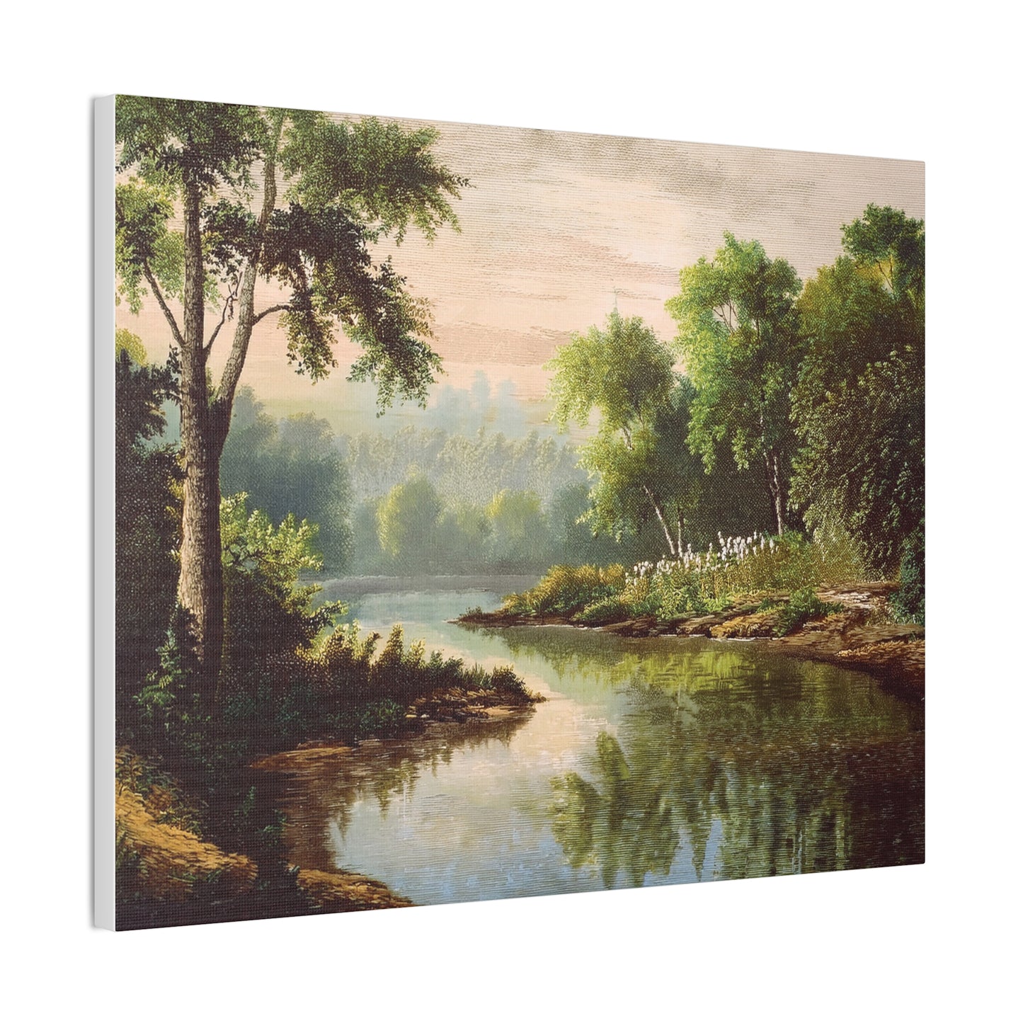 Serene Landscape Canvas Print, Nature Wall Art, Rustic Home Decor, Scenic Art, Tranquil Room Decoration, Gift for Nature Lovers