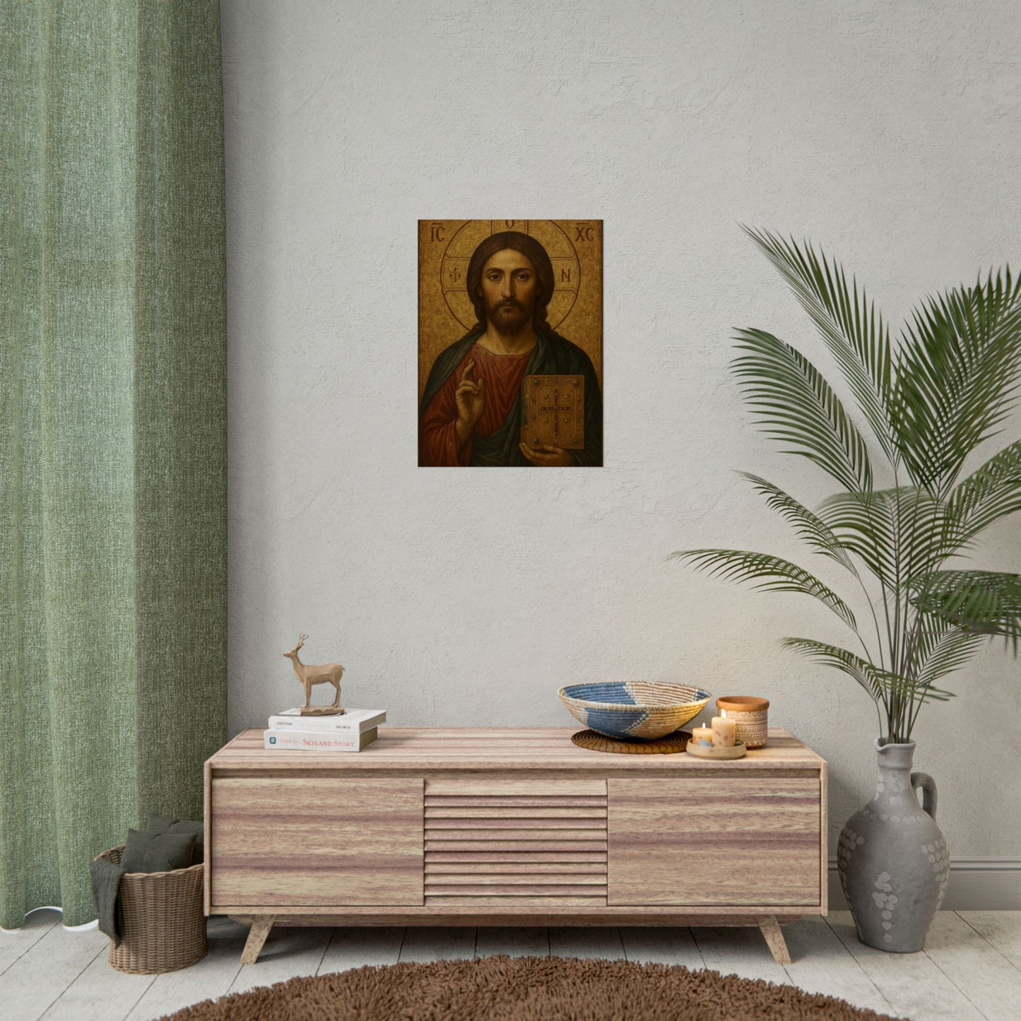 Poster - Devine Serene Ancient Authentic Holy Jesus