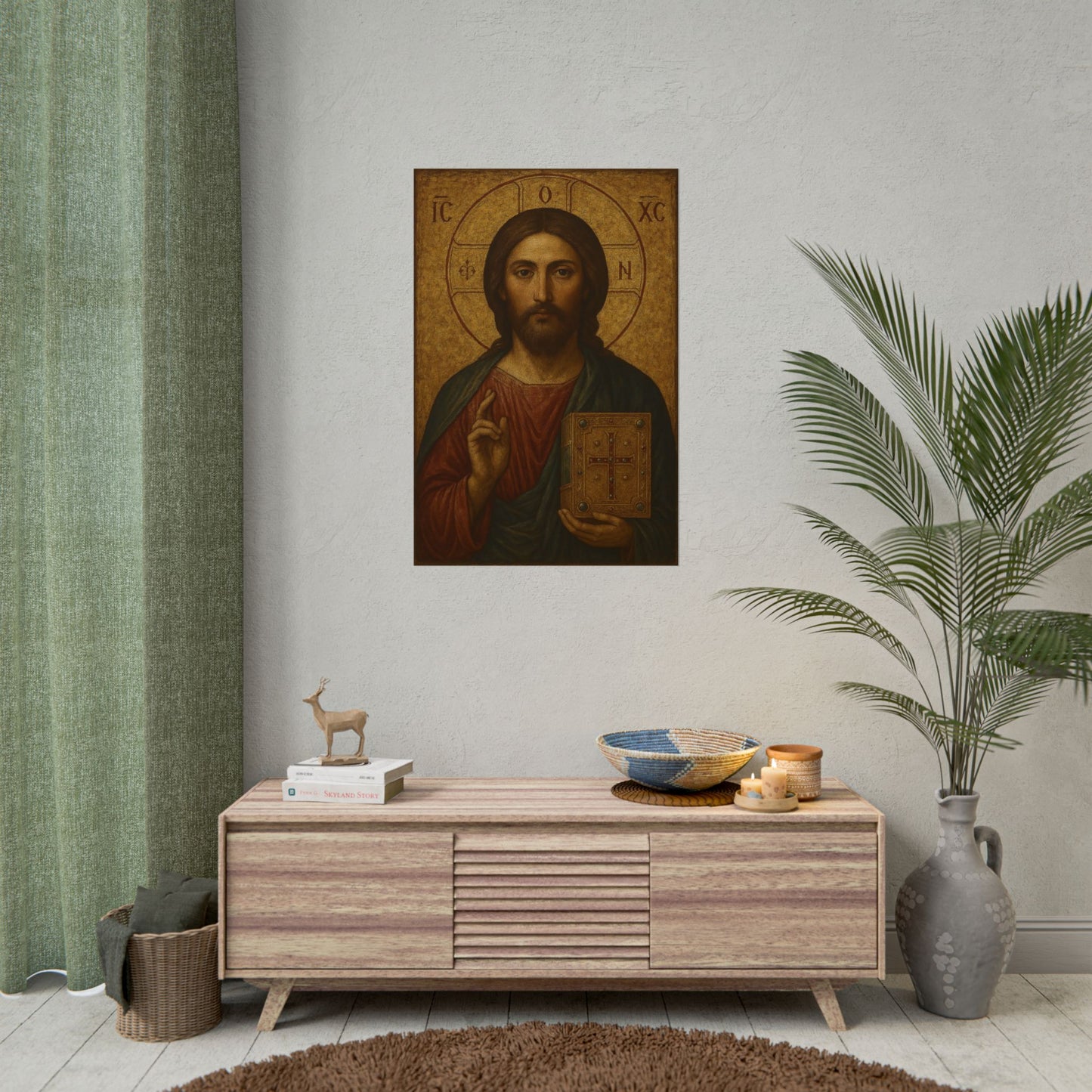 Poster - Devine Serene Ancient Authentic Holy Jesus
