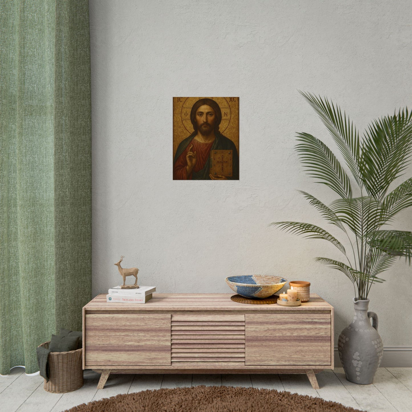 Poster - Devine Serene Ancient Authentic Holy Jesus