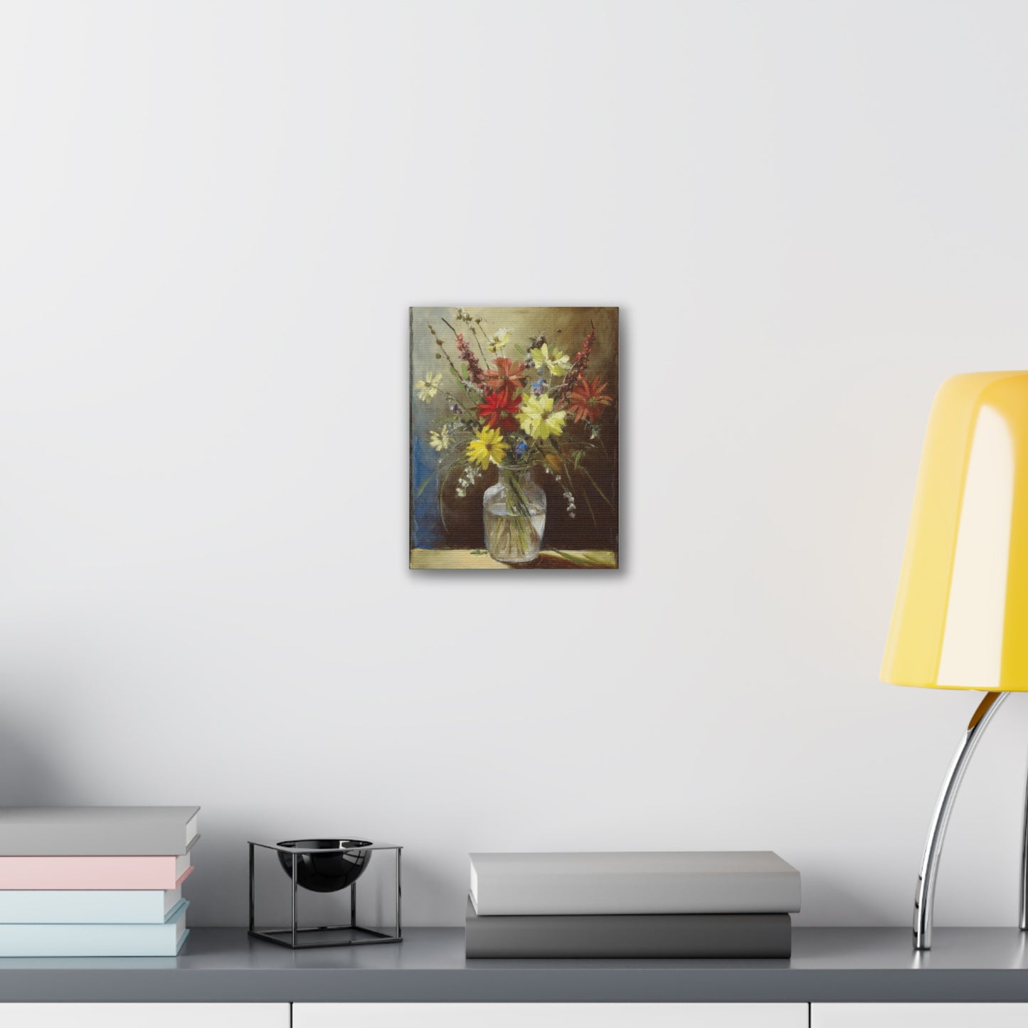 Floral Canvas Art Print, Vibrant Flower Wall Decor, Home Decor, Gift for Garden Lovers, Office Wall Art, Spring Decoration
