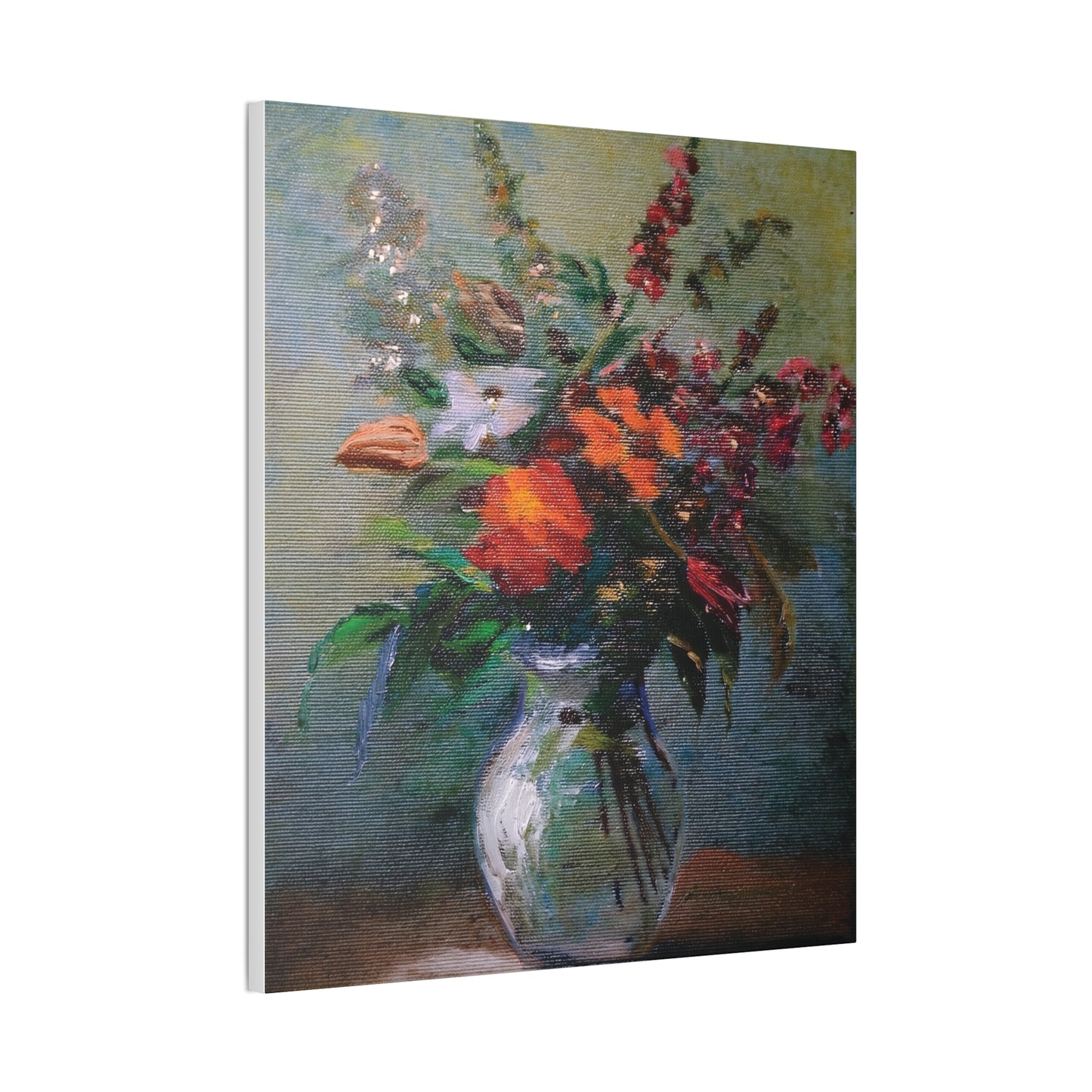 Vibrant Floral Canvas Art Print, Home Decor, Wall Art, Gift for Art Lovers, Modern Decor