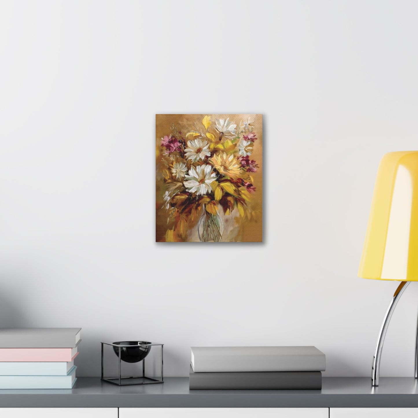 Floral Canvas Art Print, Vivid Flower Painting, Home Decor, Wall Art, Gift for Nature Lovers, Rustic Decor, Mother's Day, Birthday