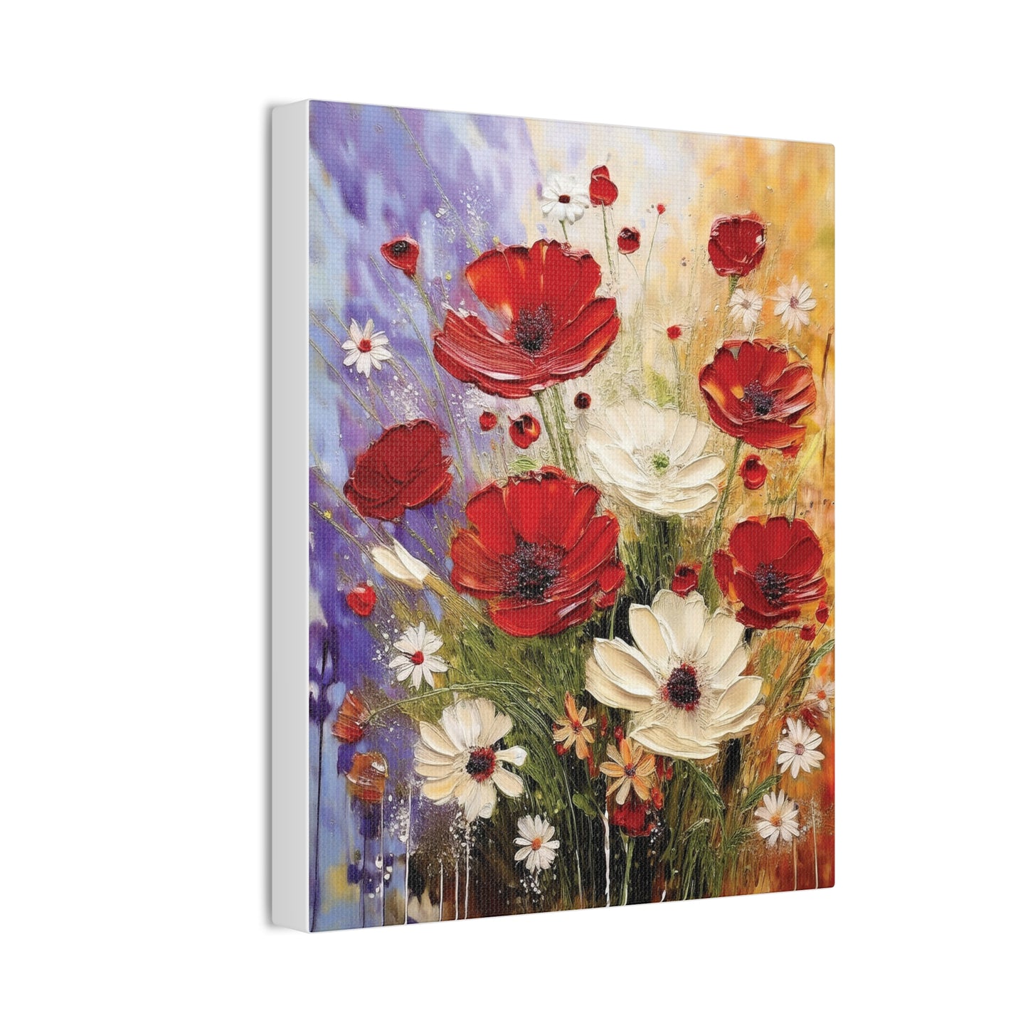 Floral Canvas Wall Art, Home Decor, Flower Painting, Gift for Her, Living Room Decor, Canvas Prints
