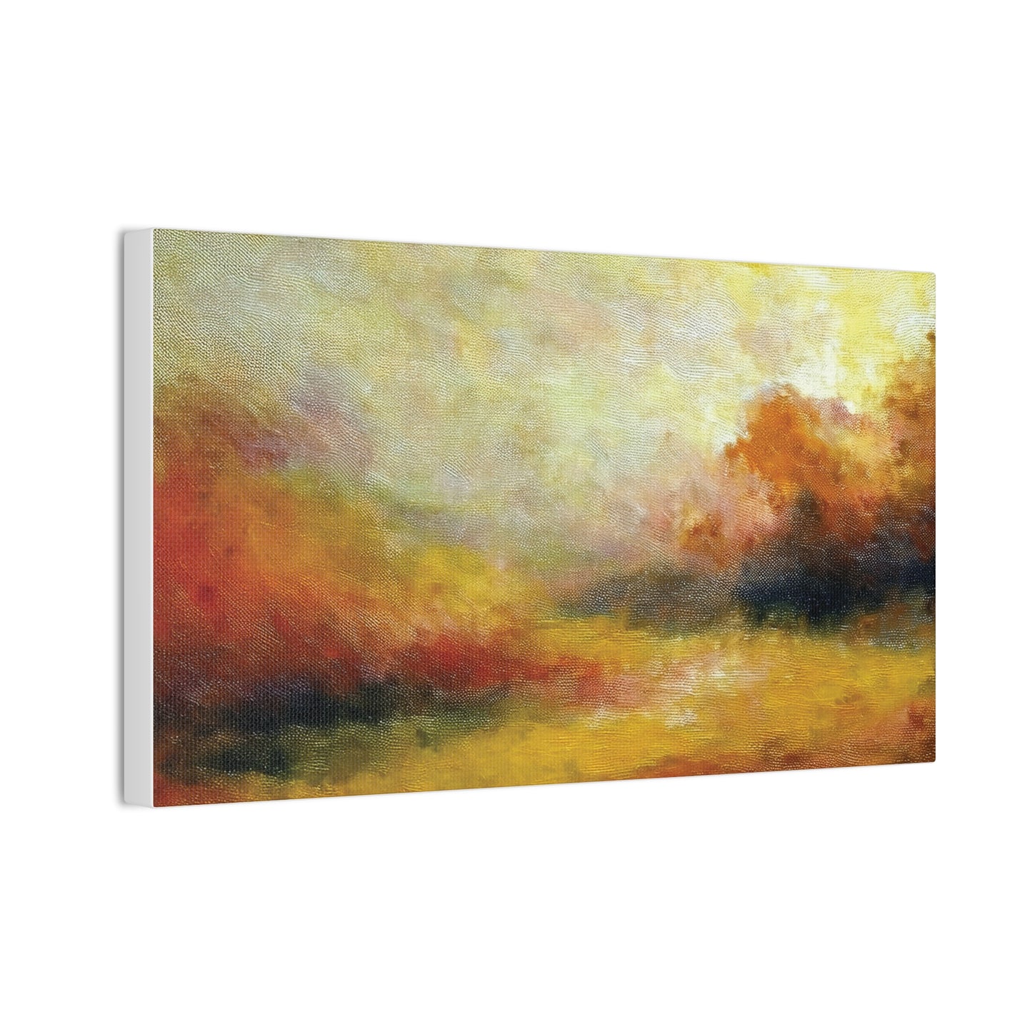 Vibrant Canvas Art Print, Stretched Wall Decor for Living Room, Abstract Landscape Artwork, Home Decoration, Gift for Art Lovers