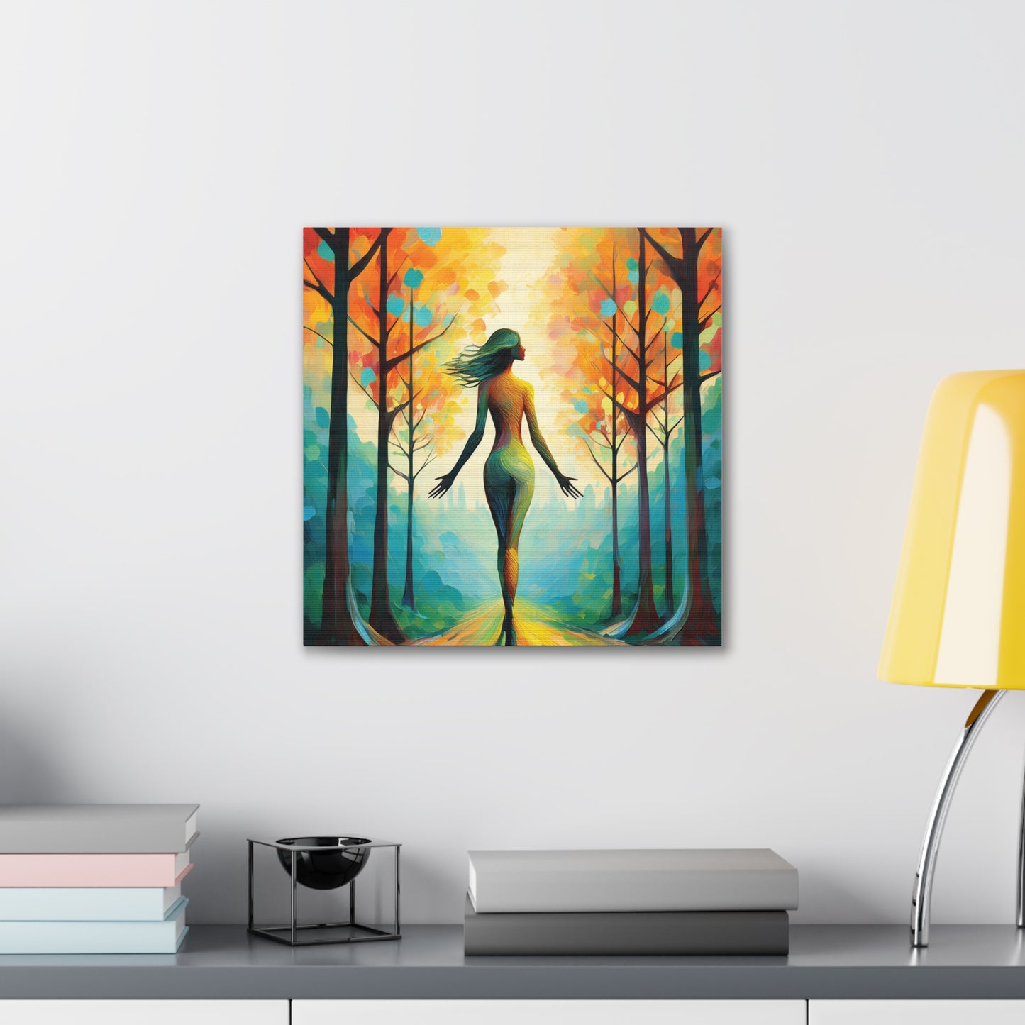 Whimsical Tree Path Canvas Print, Home Decor, Wall Art, Gift for Nature Lovers, Autumn Decor, Inspirational Artwork