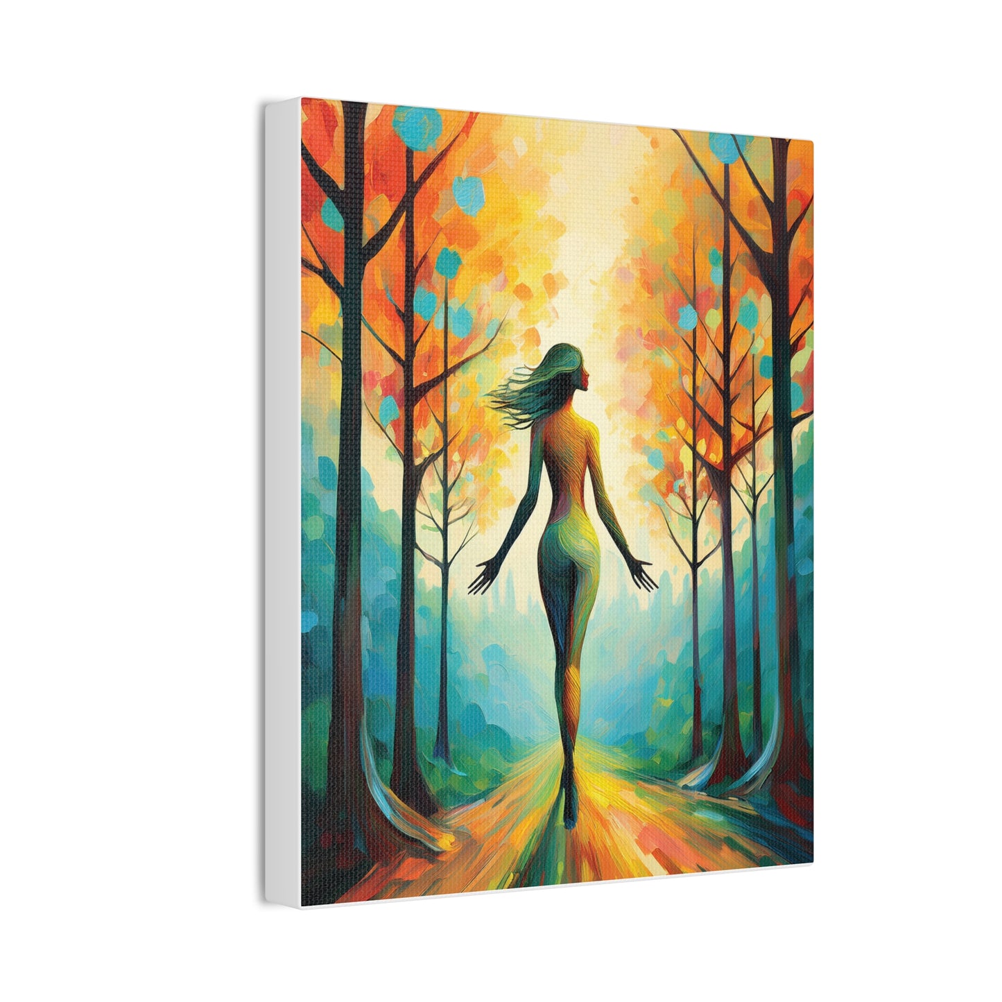 Whimsical Tree Path Canvas Print, Home Decor, Wall Art, Gift for Nature Lovers, Autumn Decor, Inspirational Artwork