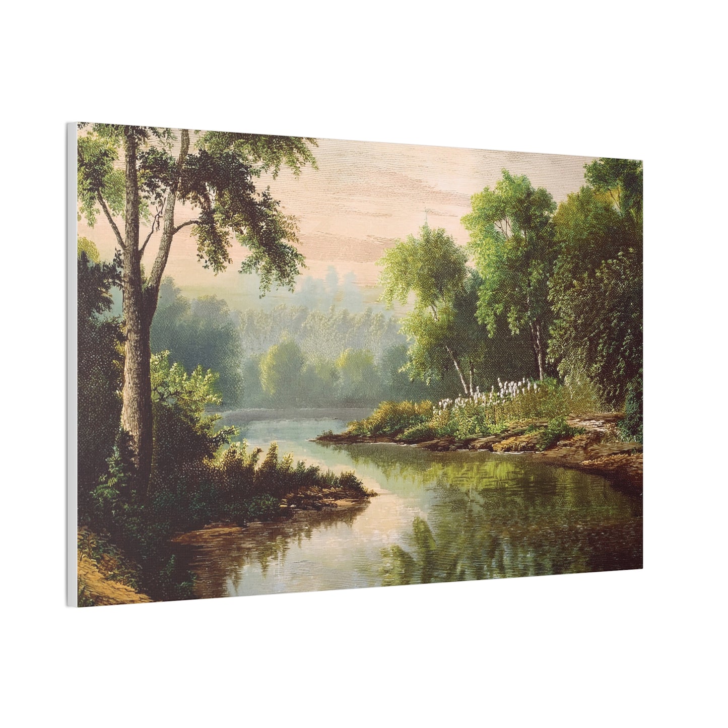 Serene Landscape Canvas Print, Nature Wall Art, Rustic Home Decor, Scenic Art, Tranquil Room Decoration, Gift for Nature Lovers