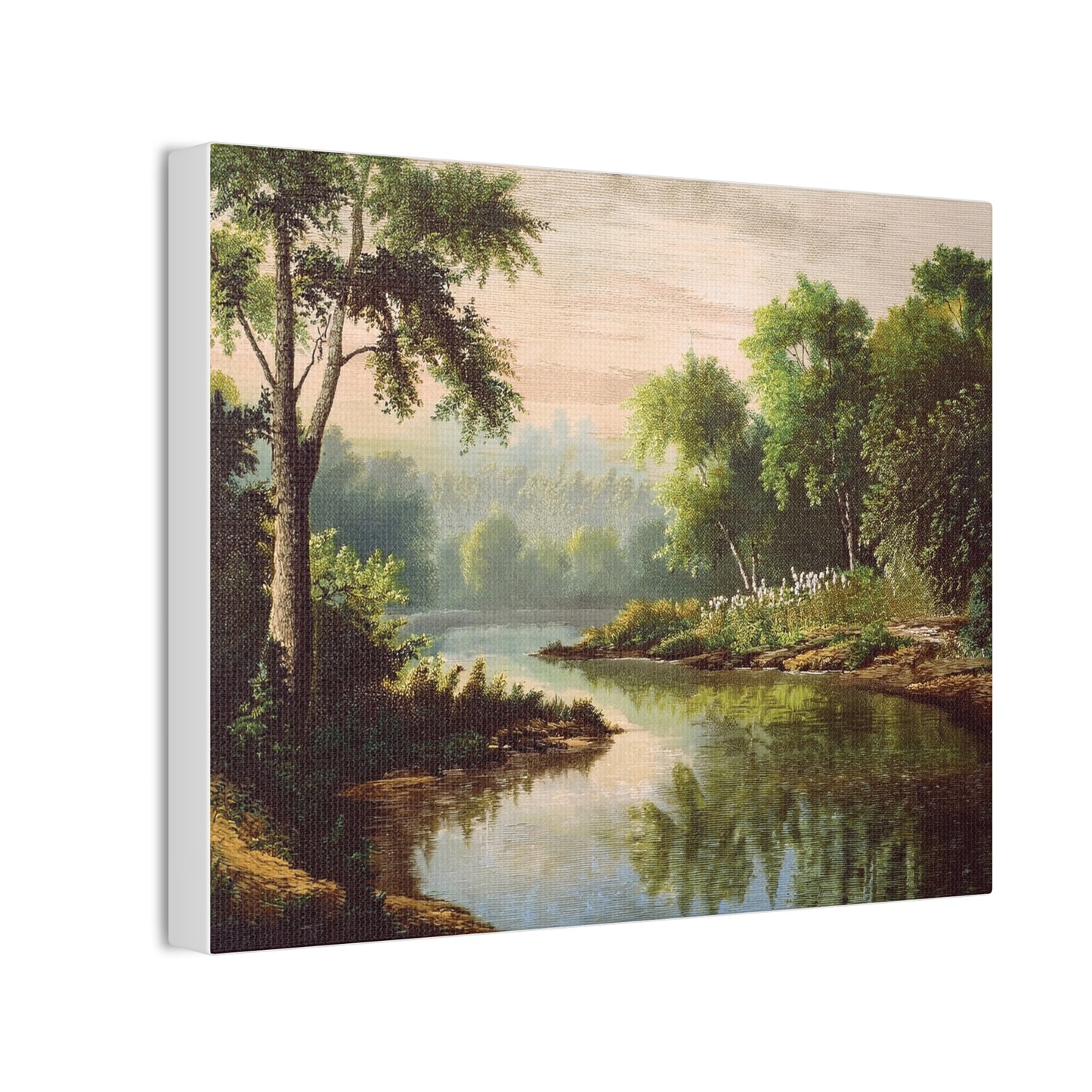 Serene Landscape Canvas Print, Nature Wall Art, Rustic Home Decor, Scenic Art, Tranquil Room Decoration, Gift for Nature Lovers