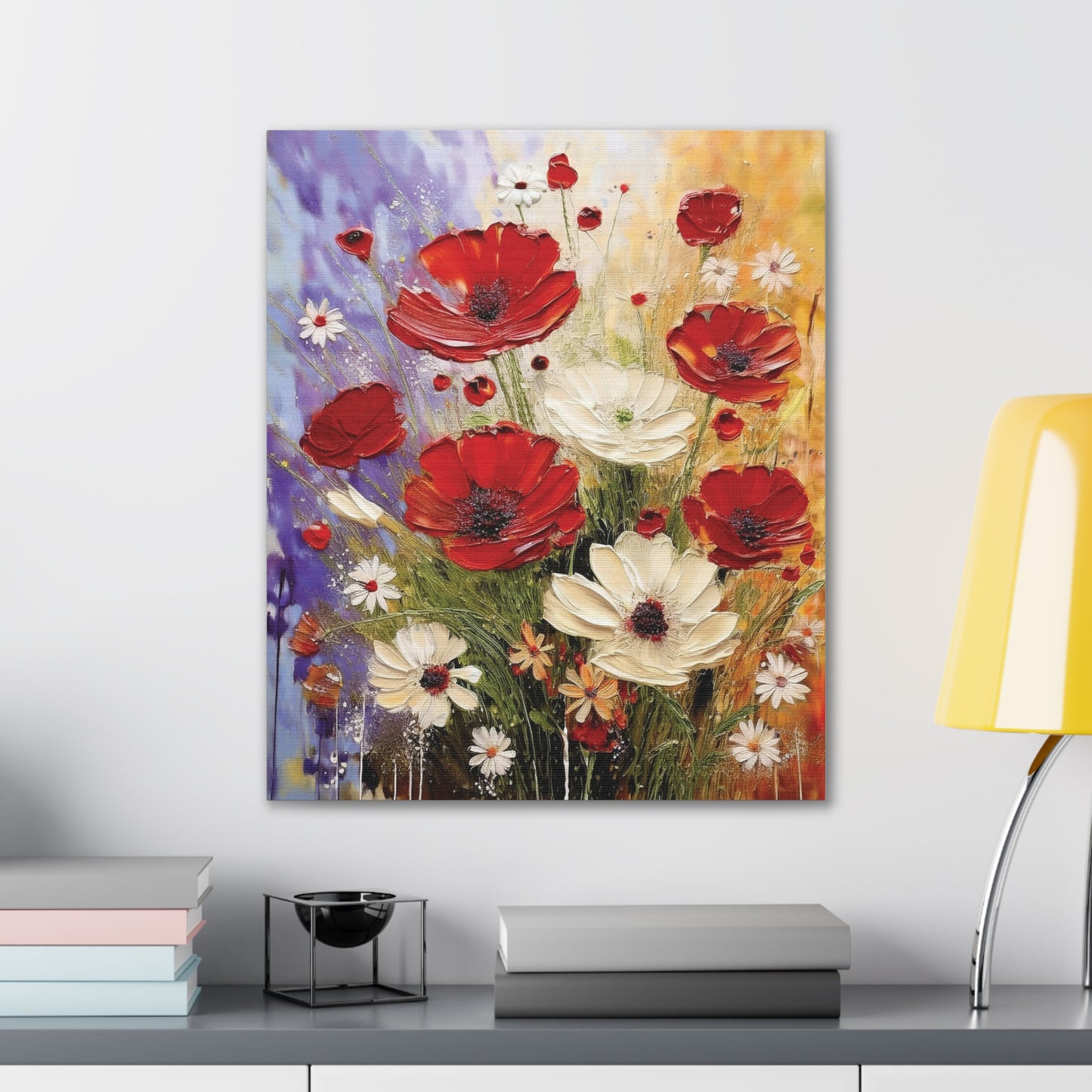 Floral Canvas Wall Art, Home Decor, Flower Painting, Gift for Her, Living Room Decor, Canvas Prints