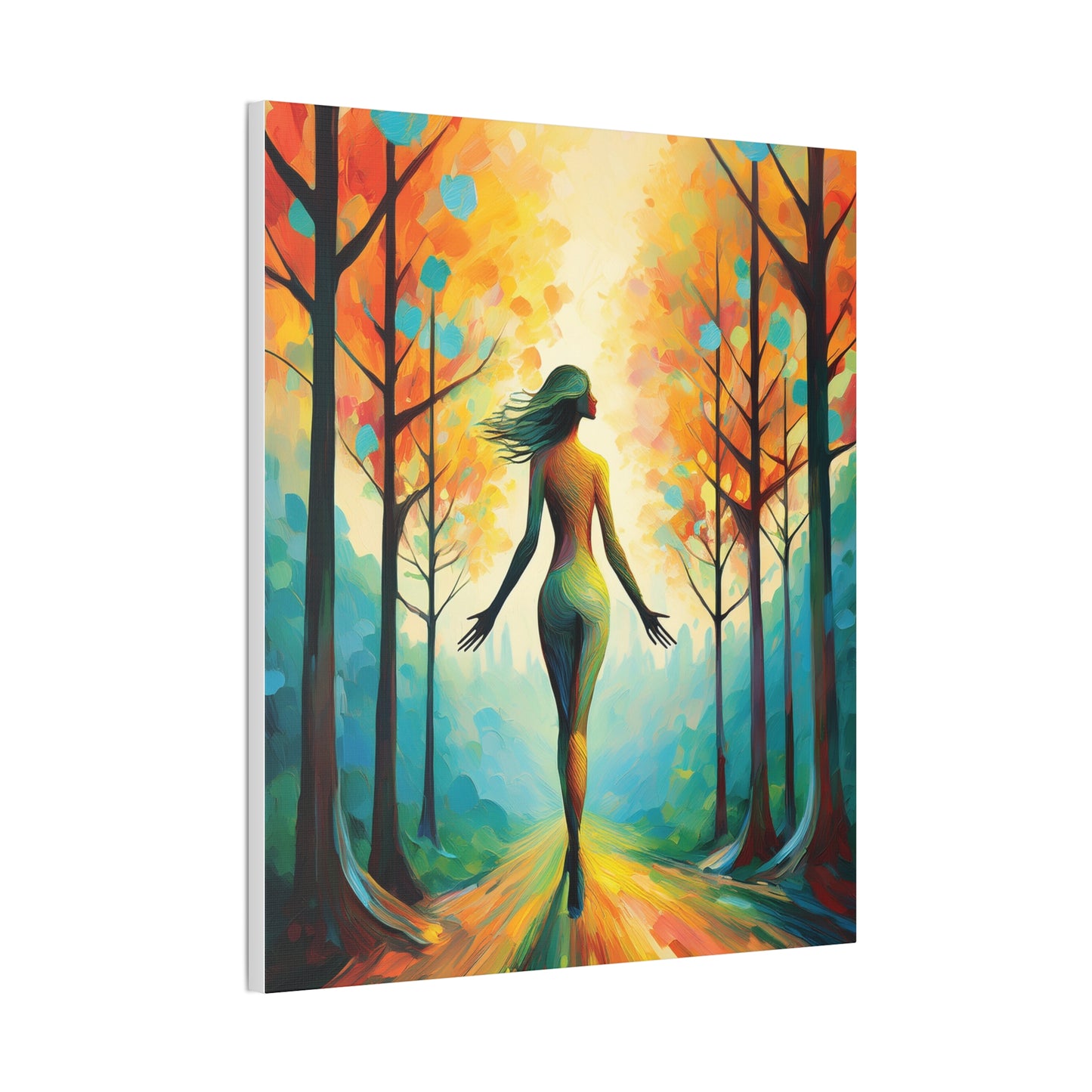Whimsical Tree Path Canvas Print, Home Decor, Wall Art, Gift for Nature Lovers, Autumn Decor, Inspirational Artwork