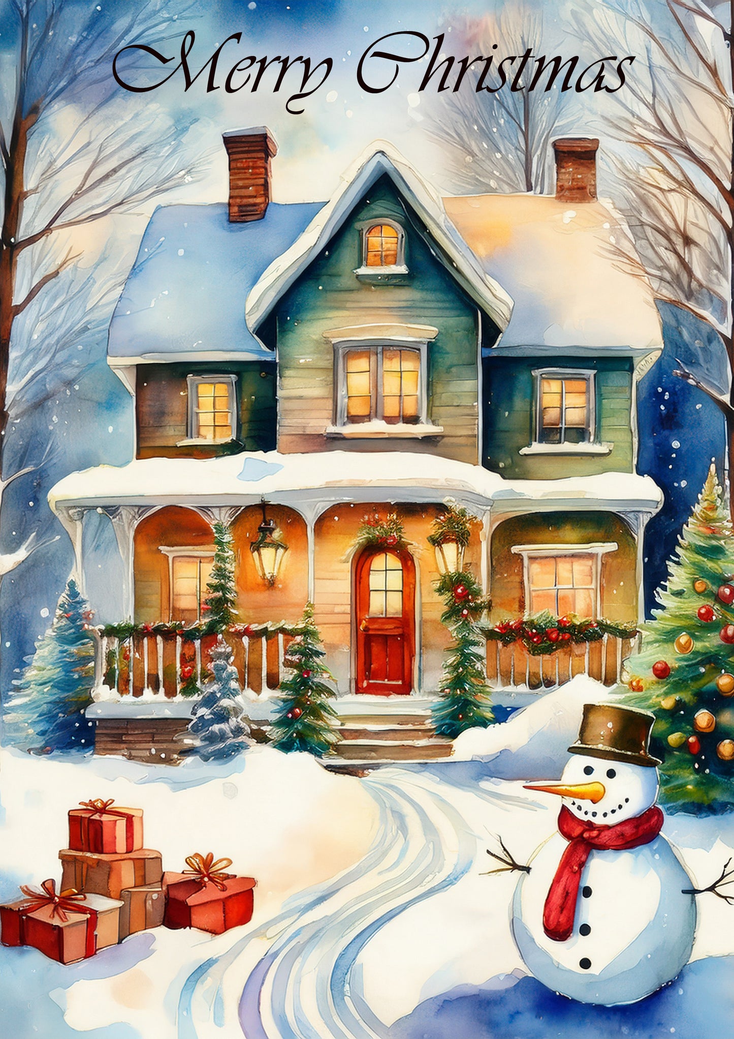 π Free Digital Gift: Cozy Christmas Home Winter Wonderland Poster 3 A4 size