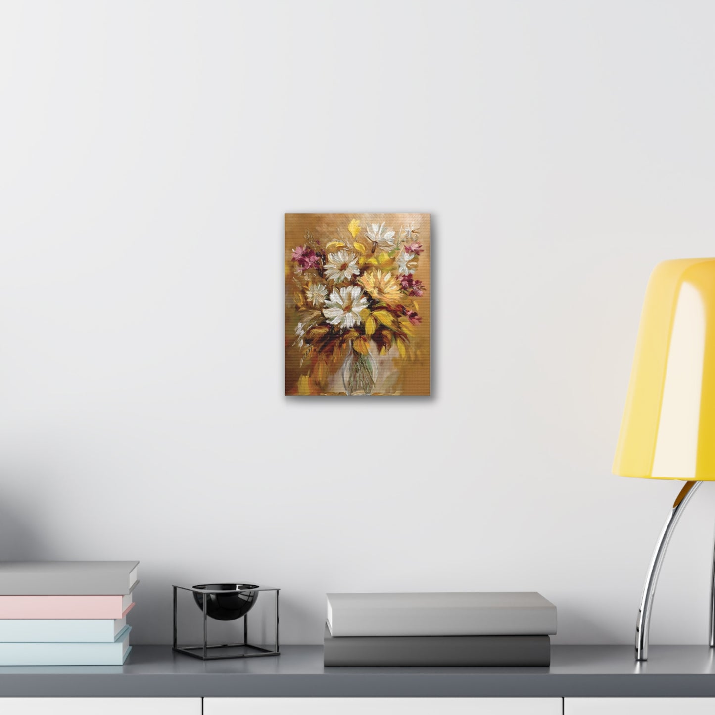 Floral Canvas Art Print, Vivid Flower Painting, Home Decor, Wall Art, Gift for Nature Lovers, Rustic Decor, Mother's Day, Birthday