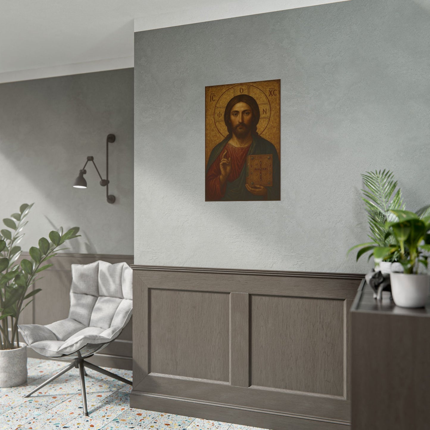 Poster - Devine Serene Ancient Authentic Holy Jesus