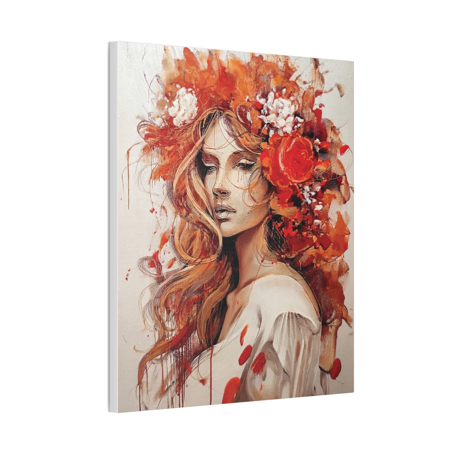 Floral Canvas Wall Art, Vibrant Decor for Home, Elegant Gift, Boho Chic Art Piece, Perfect for Birthdays, Weddings, and Anniversaries