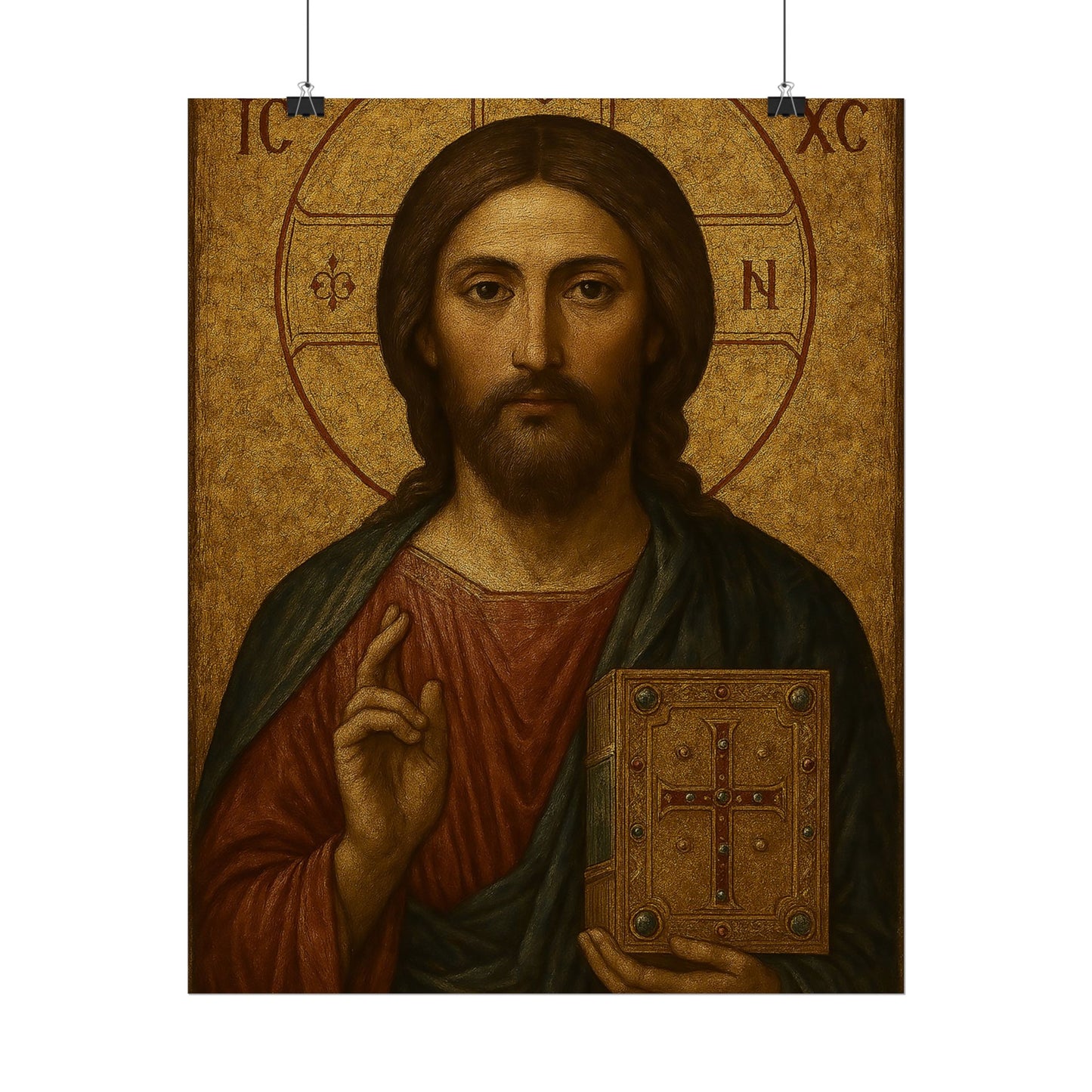 Poster - Devine Serene Ancient Authentic Holy Jesus