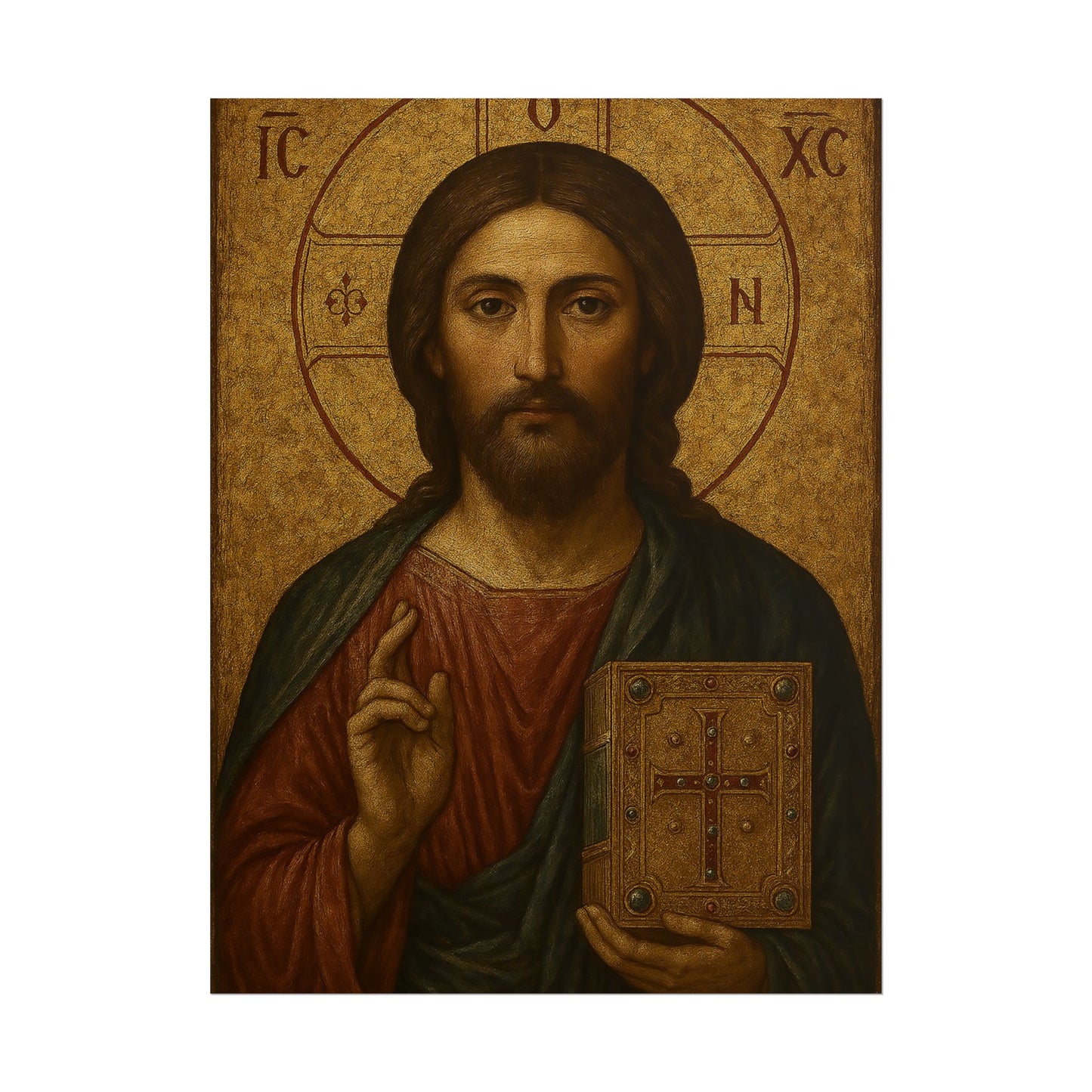 Poster - Devine Serene Ancient Authentic Holy Jesus