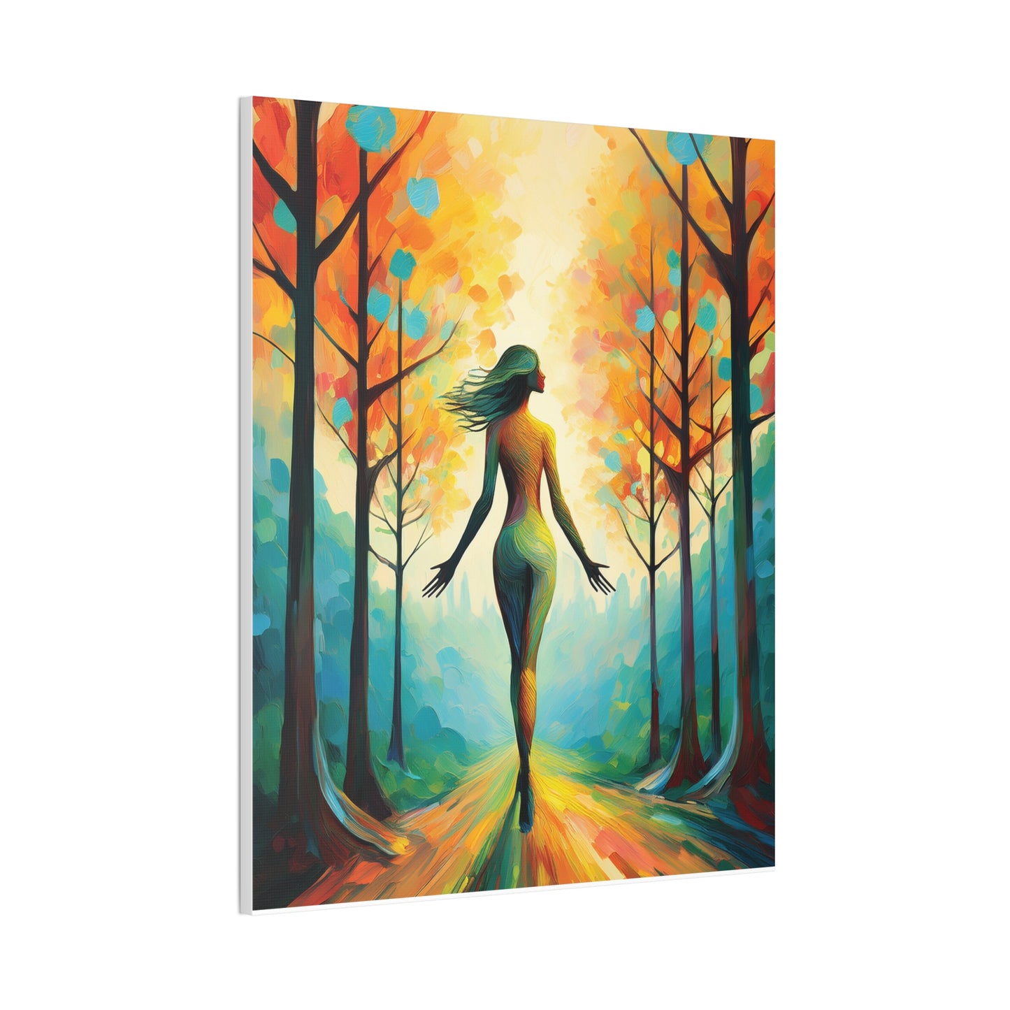 Whimsical Tree Path Canvas Print, Home Decor, Wall Art, Gift for Nature Lovers, Autumn Decor, Inspirational Artwork