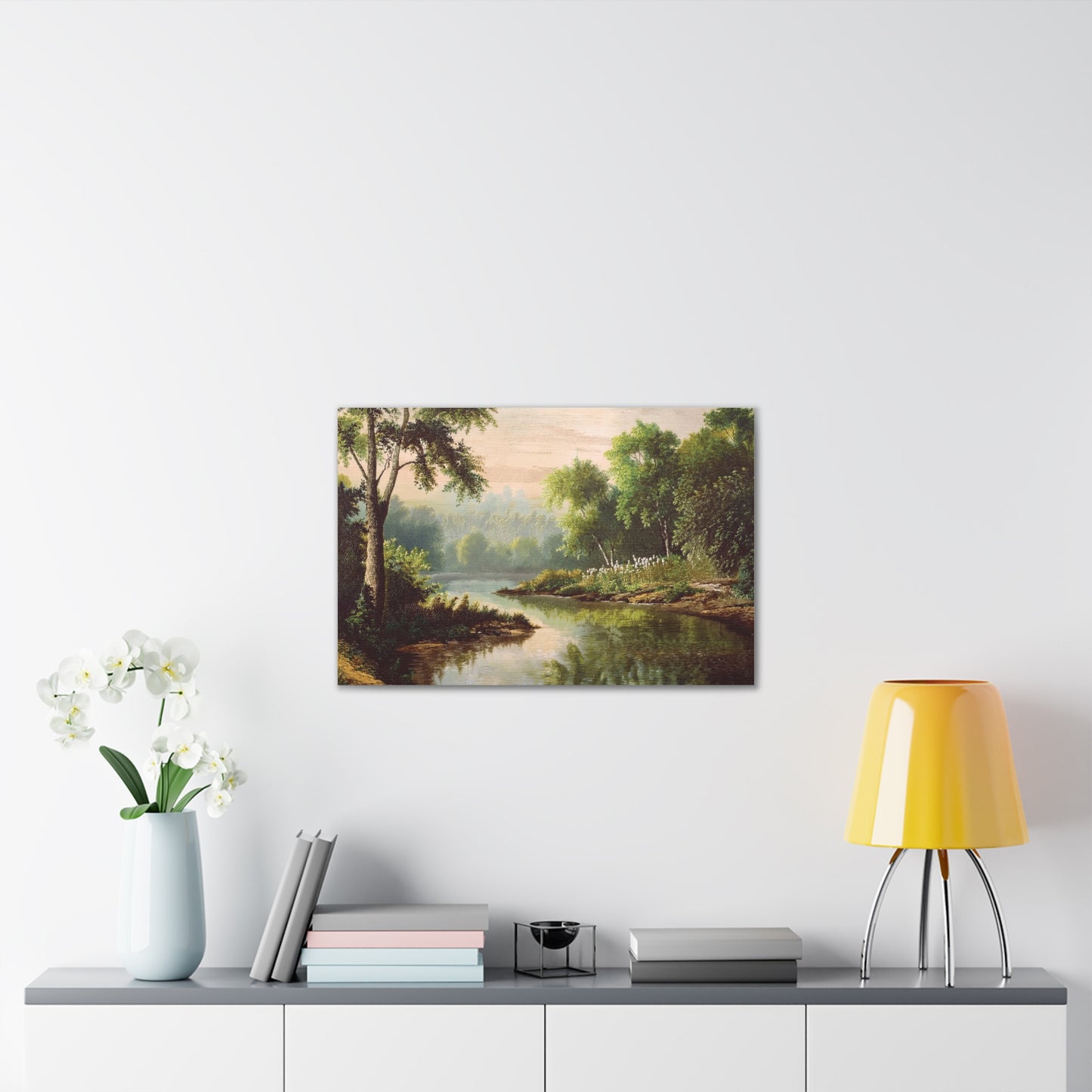 Serene Landscape Canvas Print, Nature Wall Art, Rustic Home Decor, Scenic Art, Tranquil Room Decoration, Gift for Nature Lovers