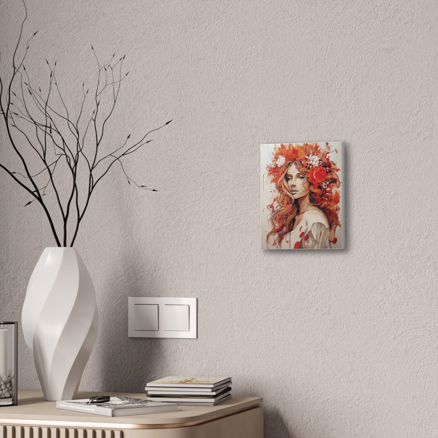 Floral Canvas Wall Art, Vibrant Decor for Home, Elegant Gift, Boho Chic Art Piece, Perfect for Birthdays, Weddings, and Anniversaries