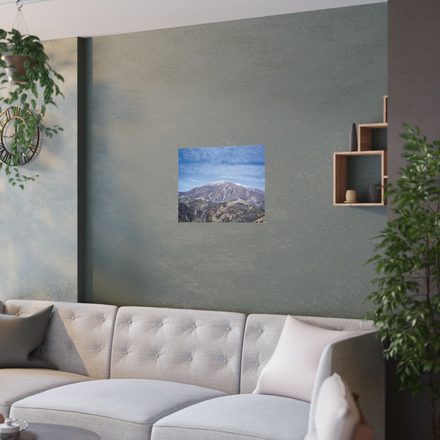 Poster - Rugged Mountain with Snow on Top