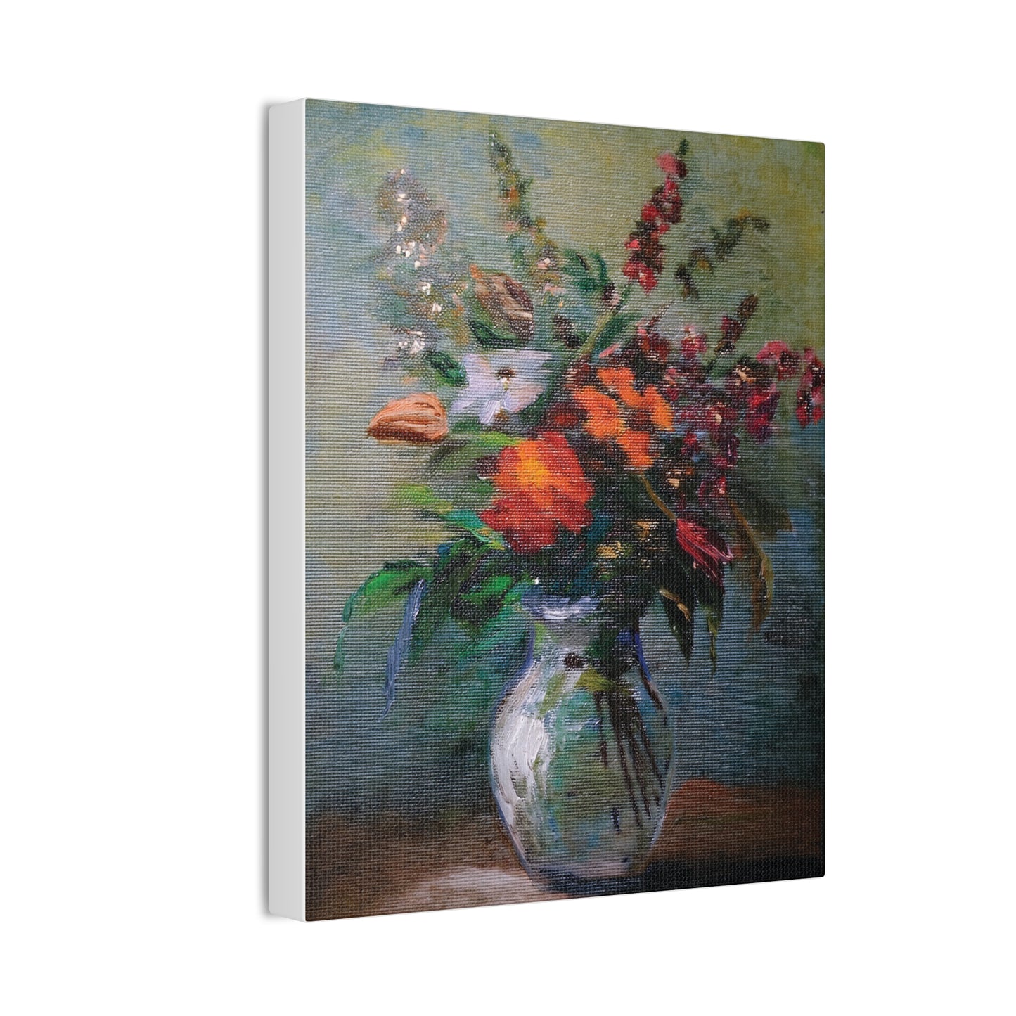 Vibrant Floral Canvas Art Print, Home Decor, Wall Art, Gift for Art Lovers, Modern Decor