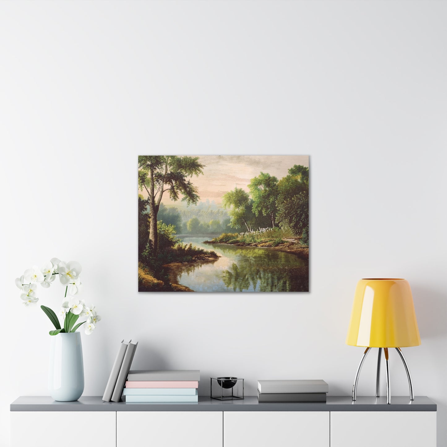 Serene Landscape Canvas Print, Nature Wall Art, Rustic Home Decor, Scenic Art, Tranquil Room Decoration, Gift for Nature Lovers
