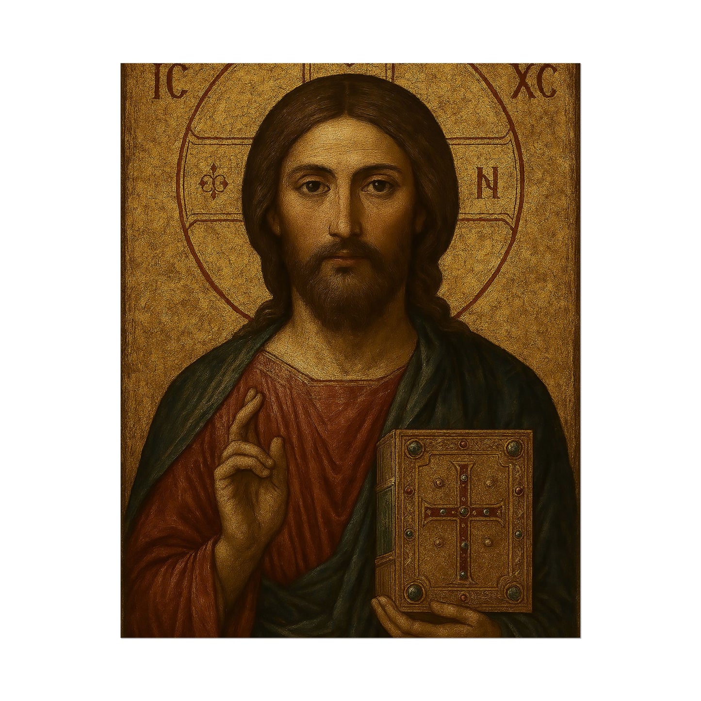 Poster - Devine Serene Ancient Authentic Holy Jesus