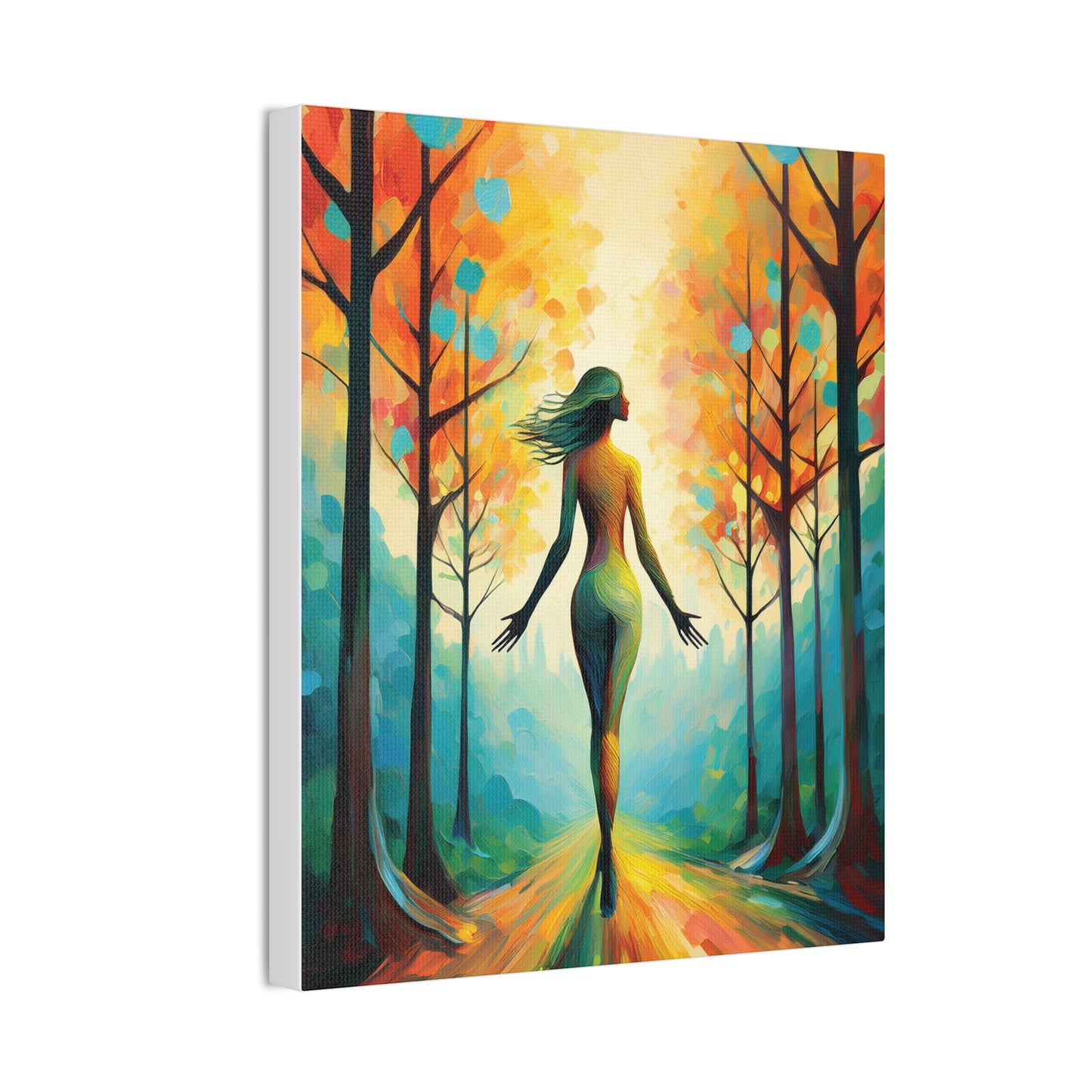 Whimsical Tree Path Canvas Print, Home Decor, Wall Art, Gift for Nature Lovers, Autumn Decor, Inspirational Artwork