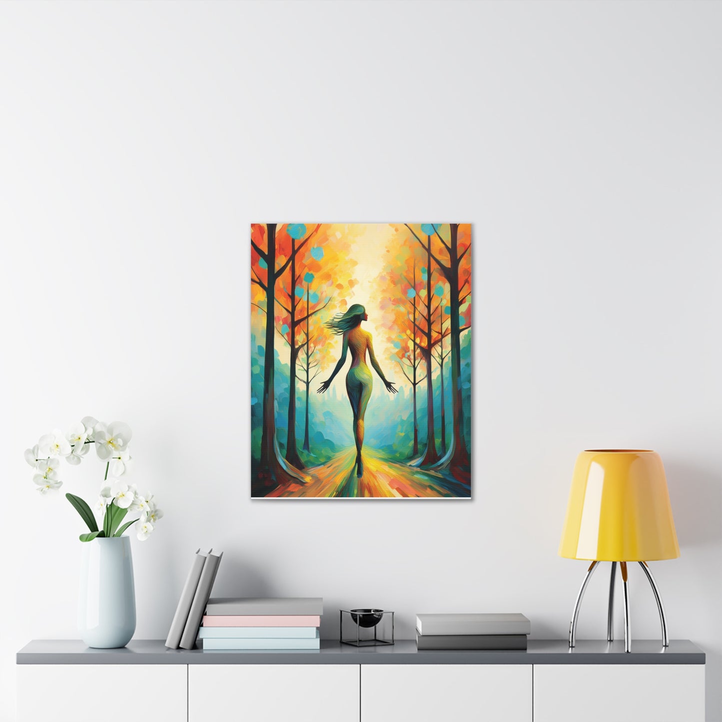 Whimsical Tree Path Canvas Print, Home Decor, Wall Art, Gift for Nature Lovers, Autumn Decor, Inspirational Artwork