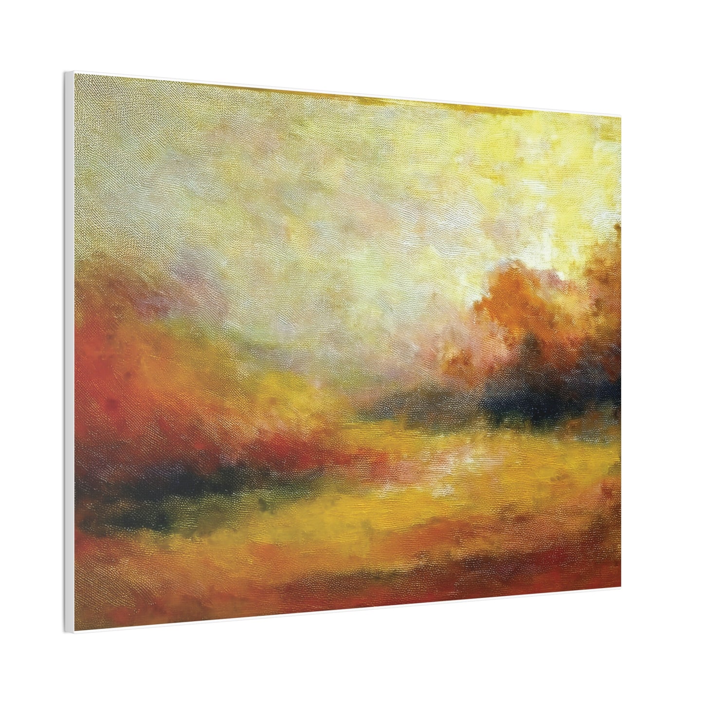 Vibrant Canvas Art Print, Stretched Wall Decor for Living Room, Abstract Landscape Artwork, Home Decoration, Gift for Art Lovers
