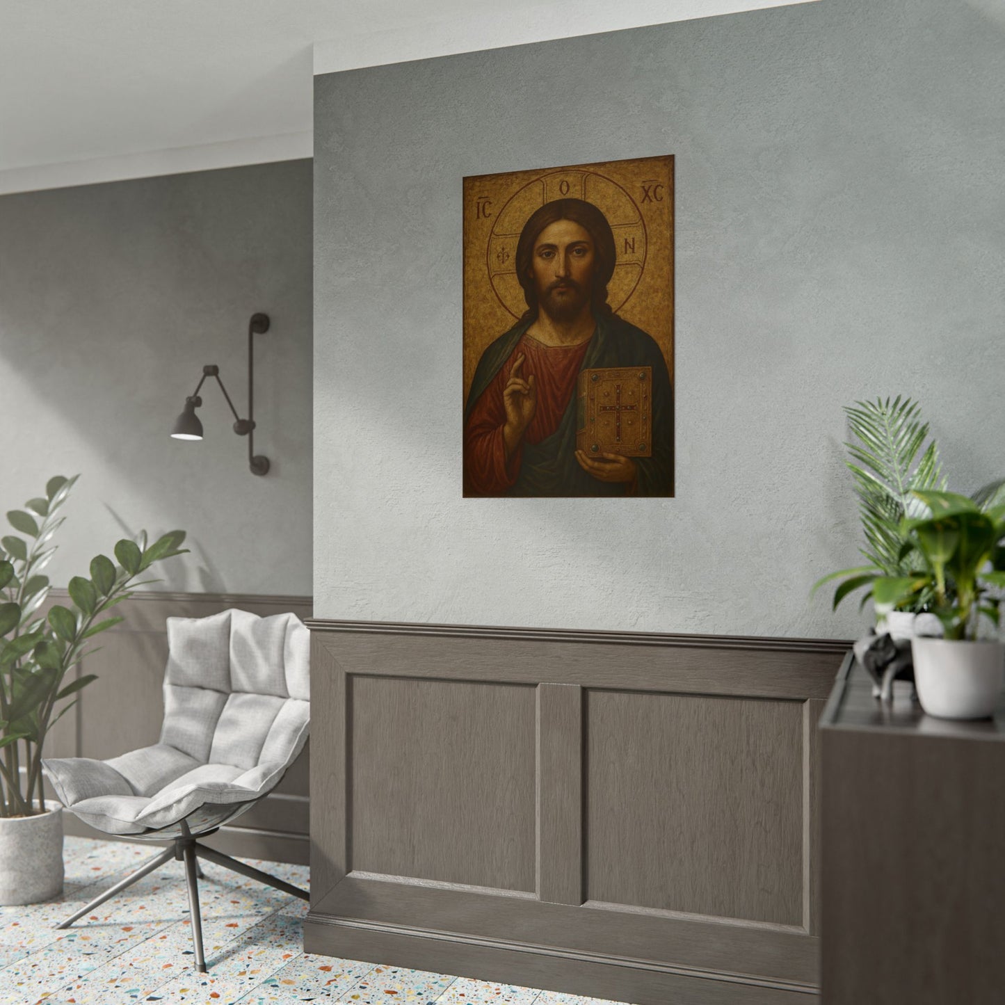 Poster - Devine Serene Ancient Authentic Holy Jesus
