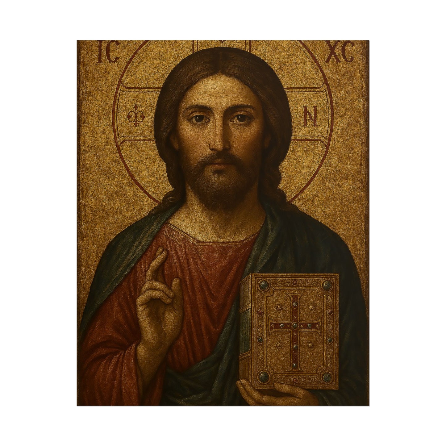 Poster - Devine Serene Ancient Authentic Holy Jesus
