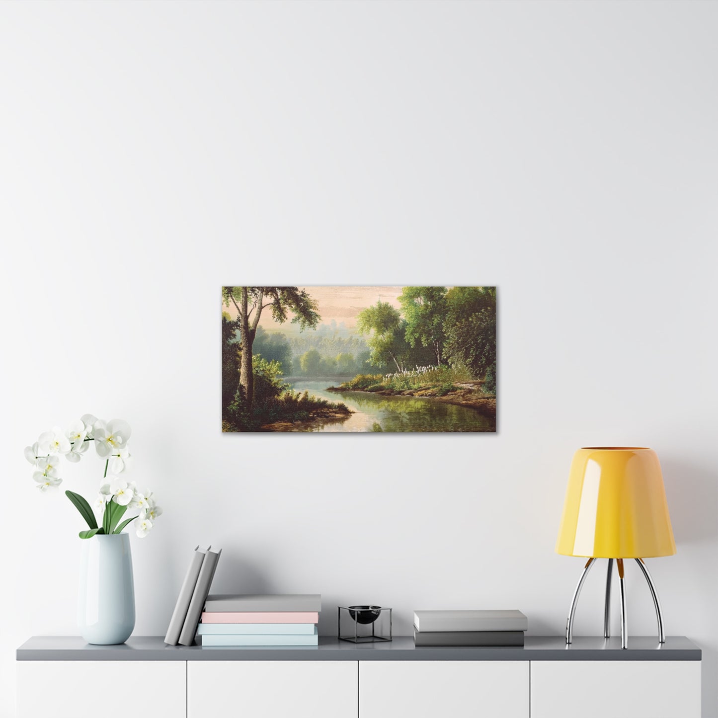 Serene Landscape Canvas Print, Nature Wall Art, Rustic Home Decor, Scenic Art, Tranquil Room Decoration, Gift for Nature Lovers