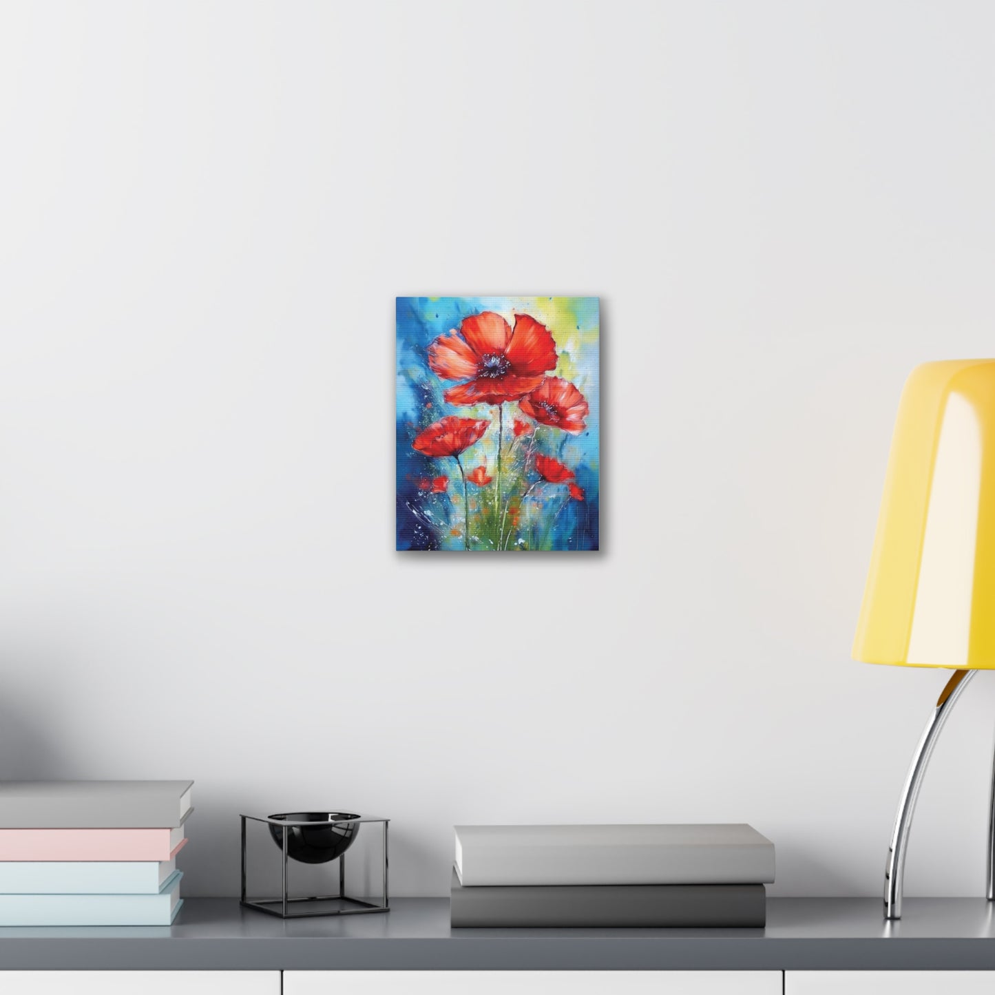 Vibrant Floral Canvas Art Print, Home Decor, Wall Hanging, Living Room Decor, Gift for Her