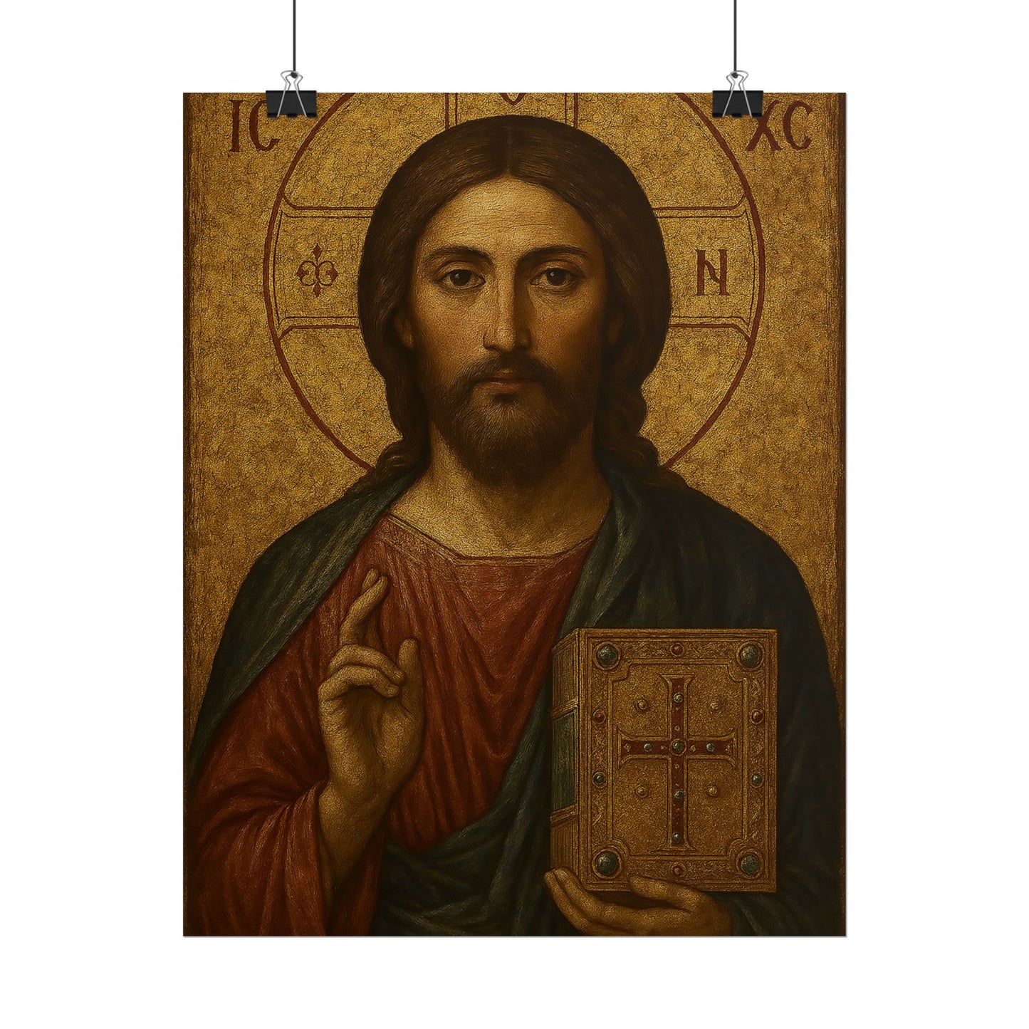 Poster - Devine Serene Ancient Authentic Holy Jesus