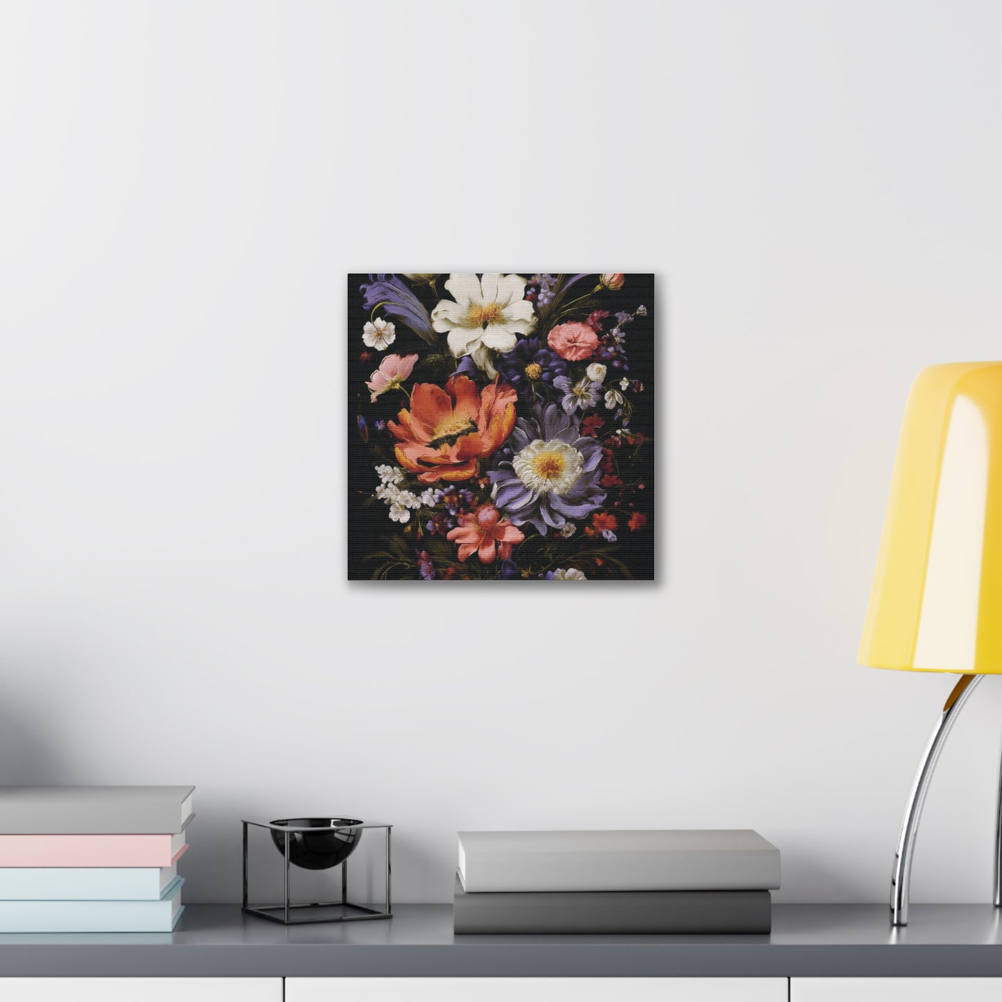 Floral Canvas Art Print, Vibrant Flower Wall Decor, Botanical Artwork, Home Decoration, Gift for Art Lovers